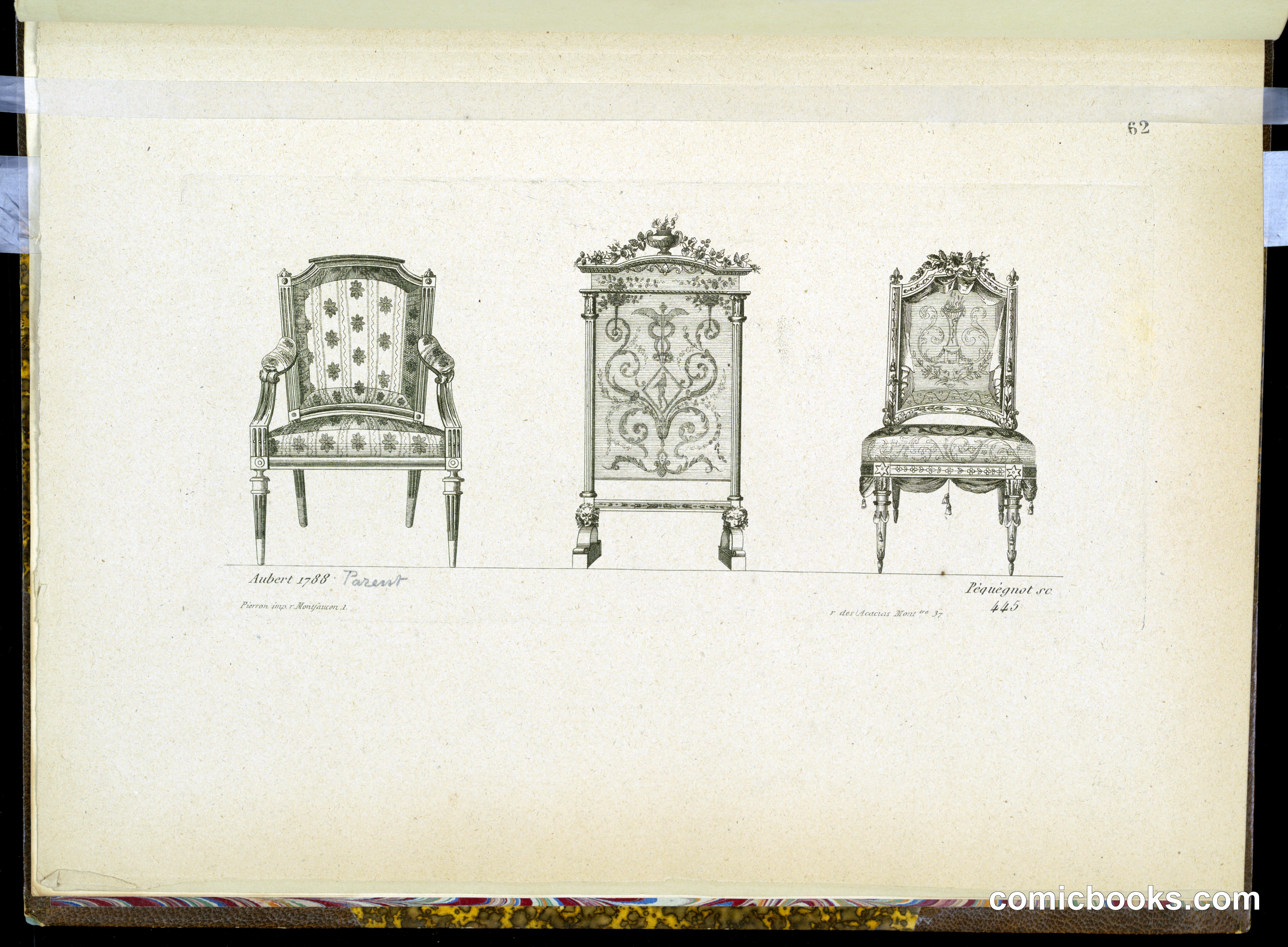 Designs for Two Chairs and a Fire Screen