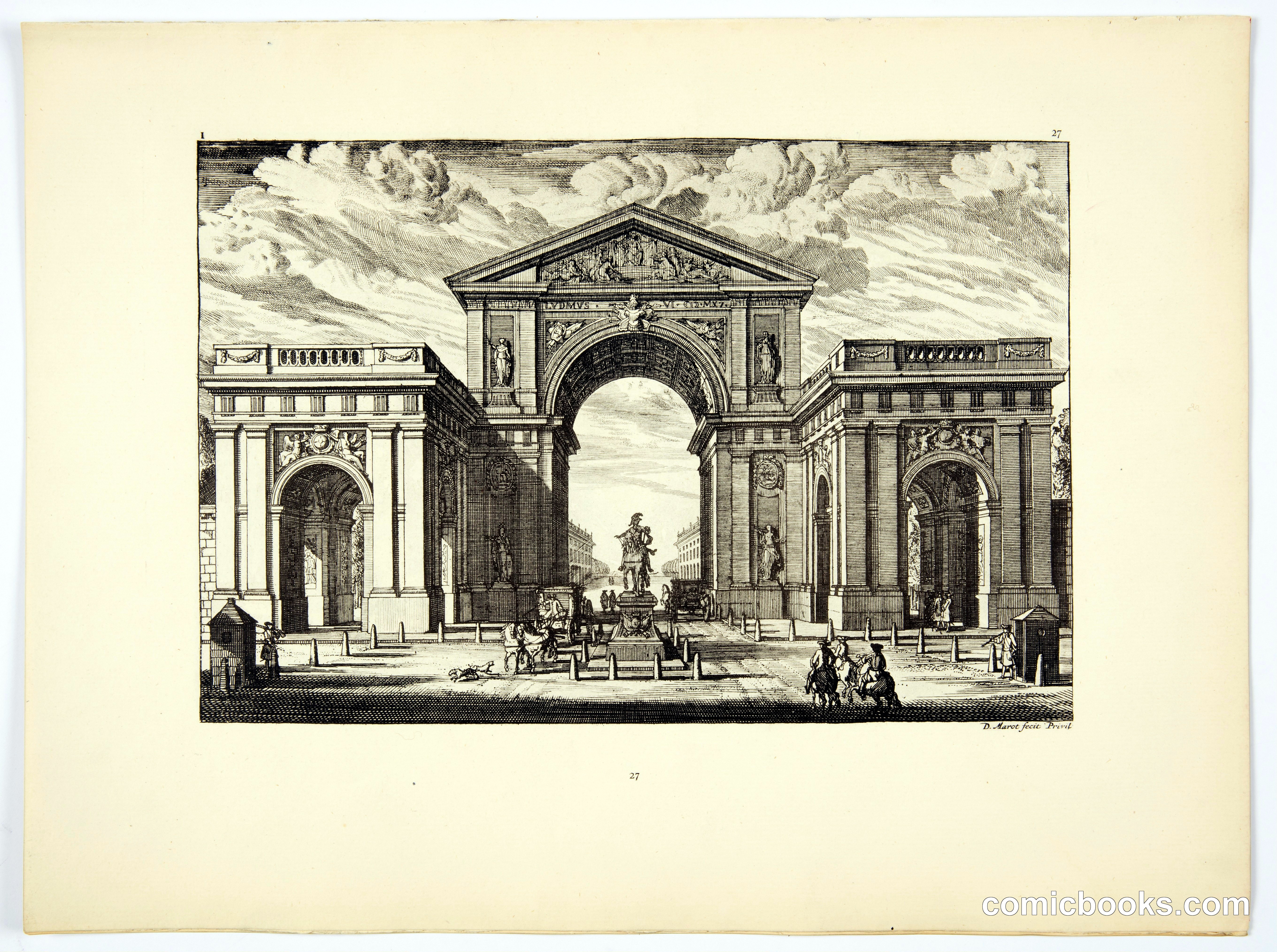 Architectural Engraving: Garden Gateway