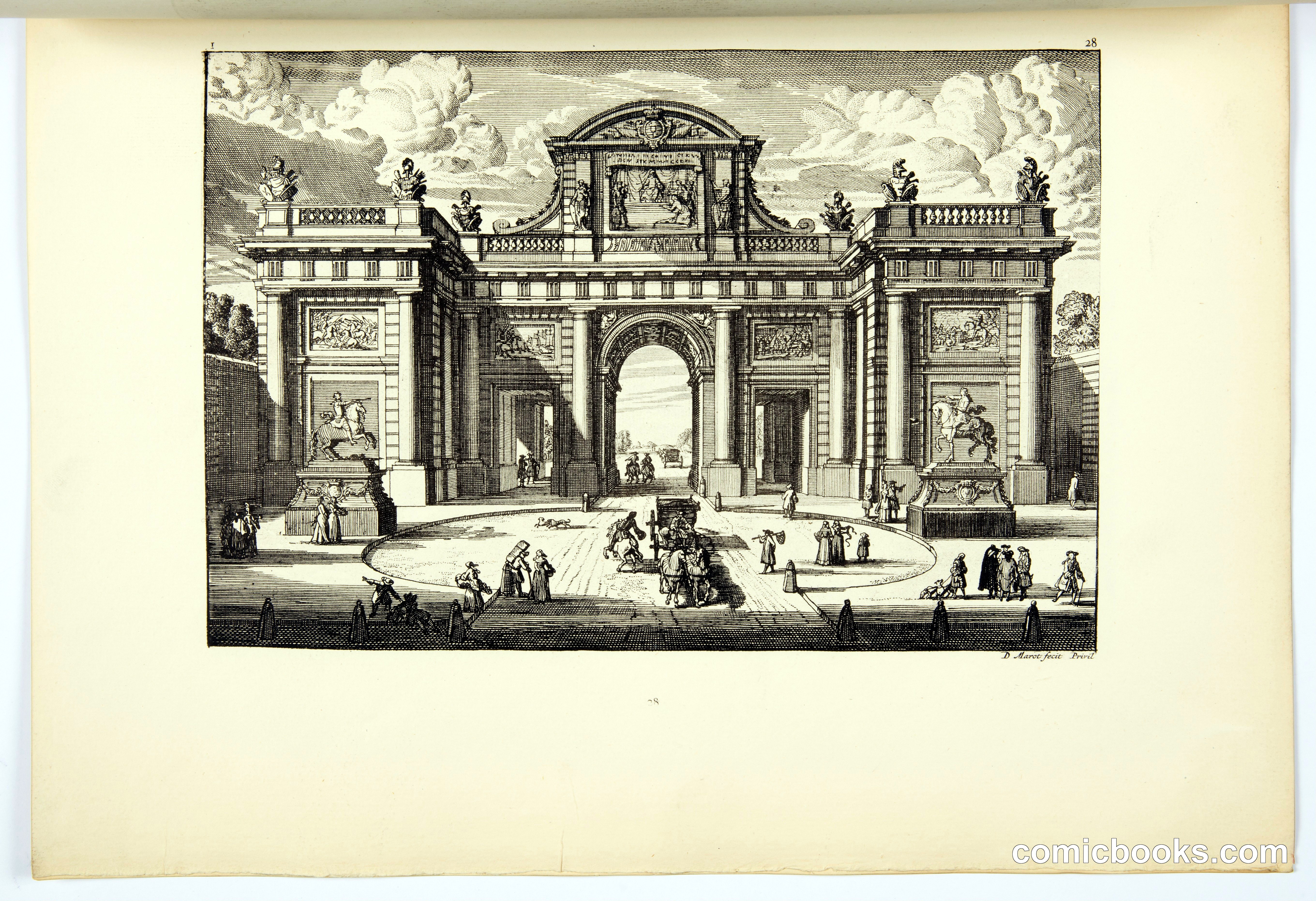 Architectural Engraving: Palatial Gateway