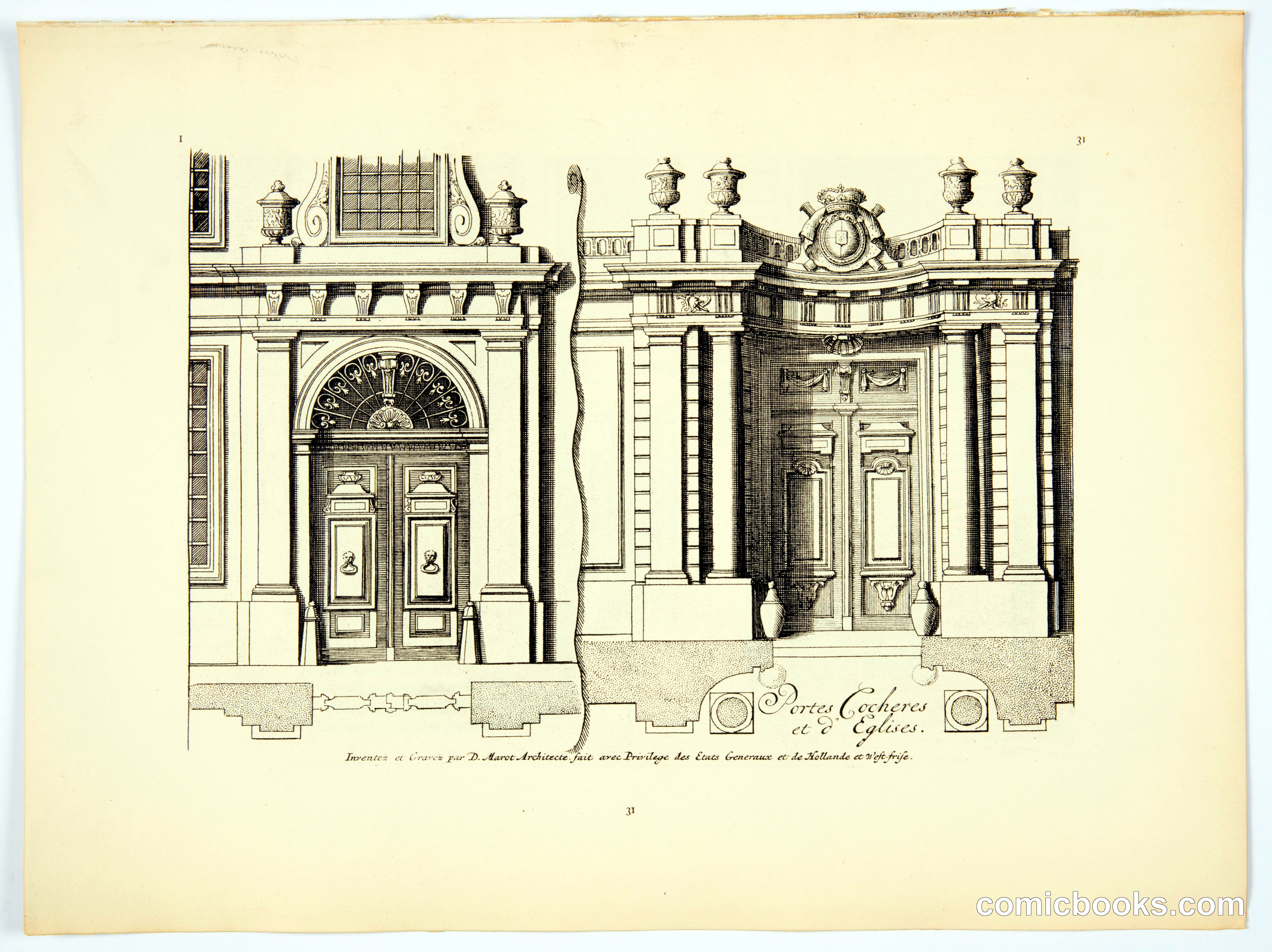 Architectural Elevations: Portes Cochères et Églises