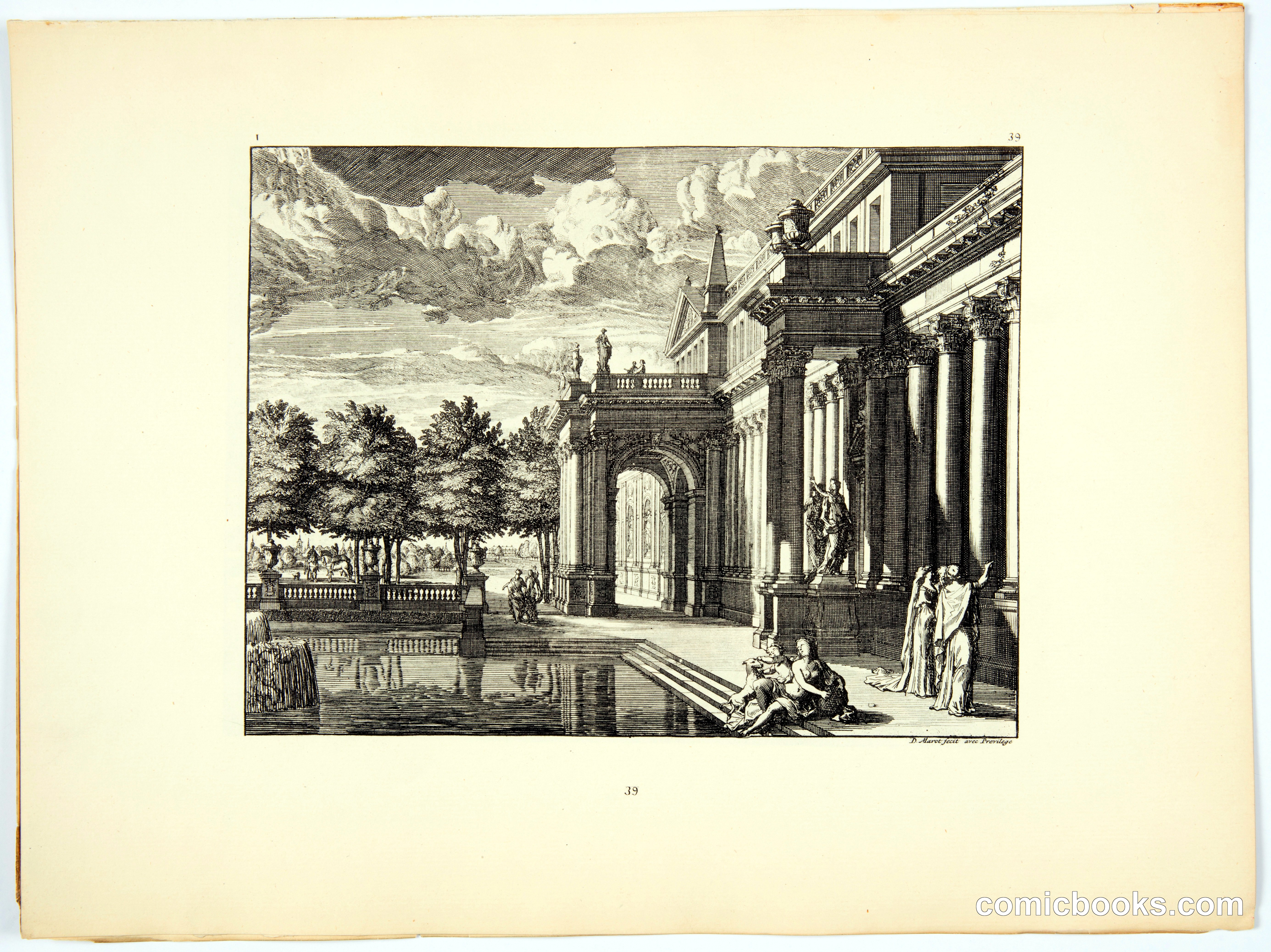Palatial Garden with Classical Architecture