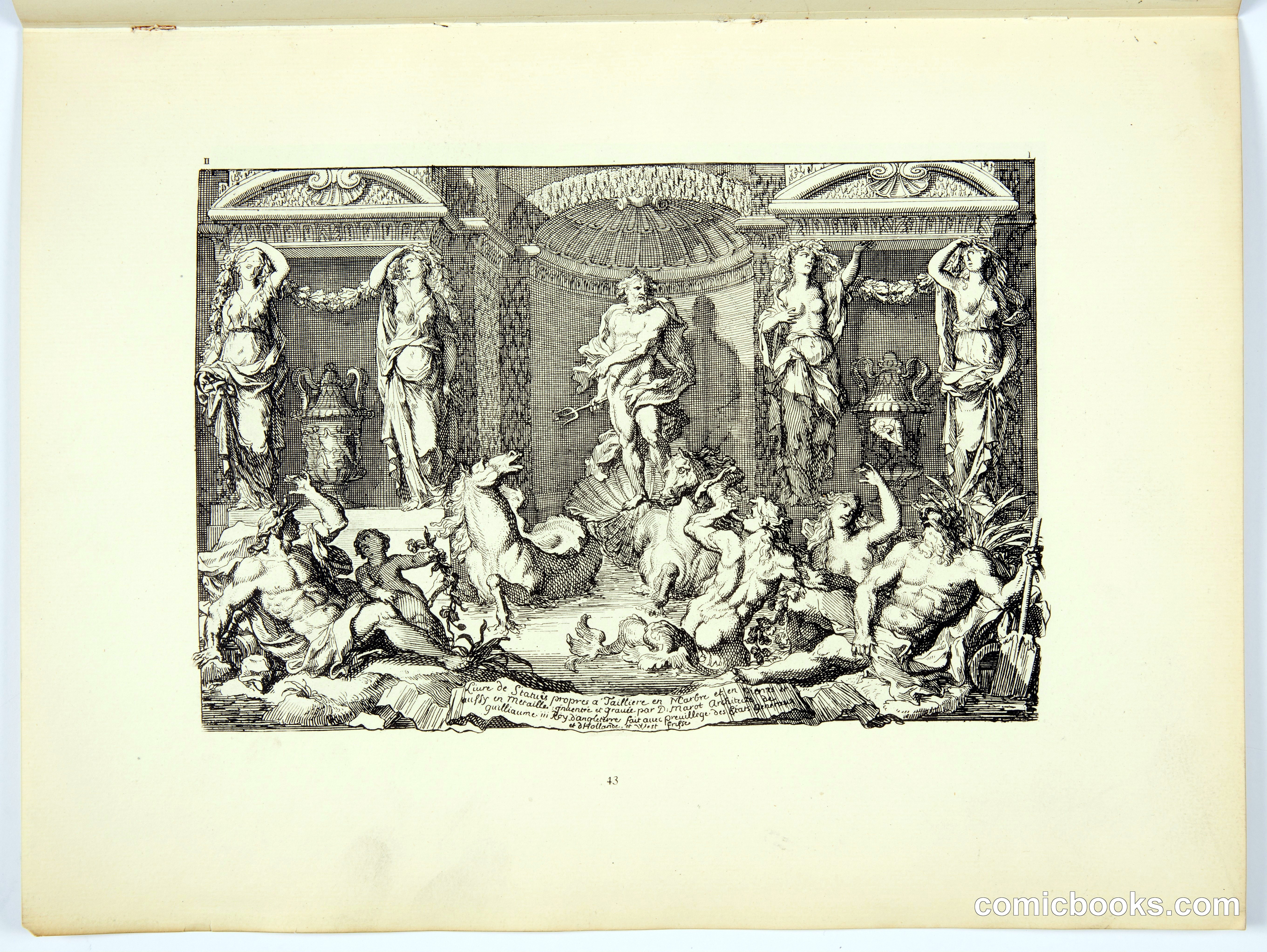 Allegorical Engraving of a Palace Interior