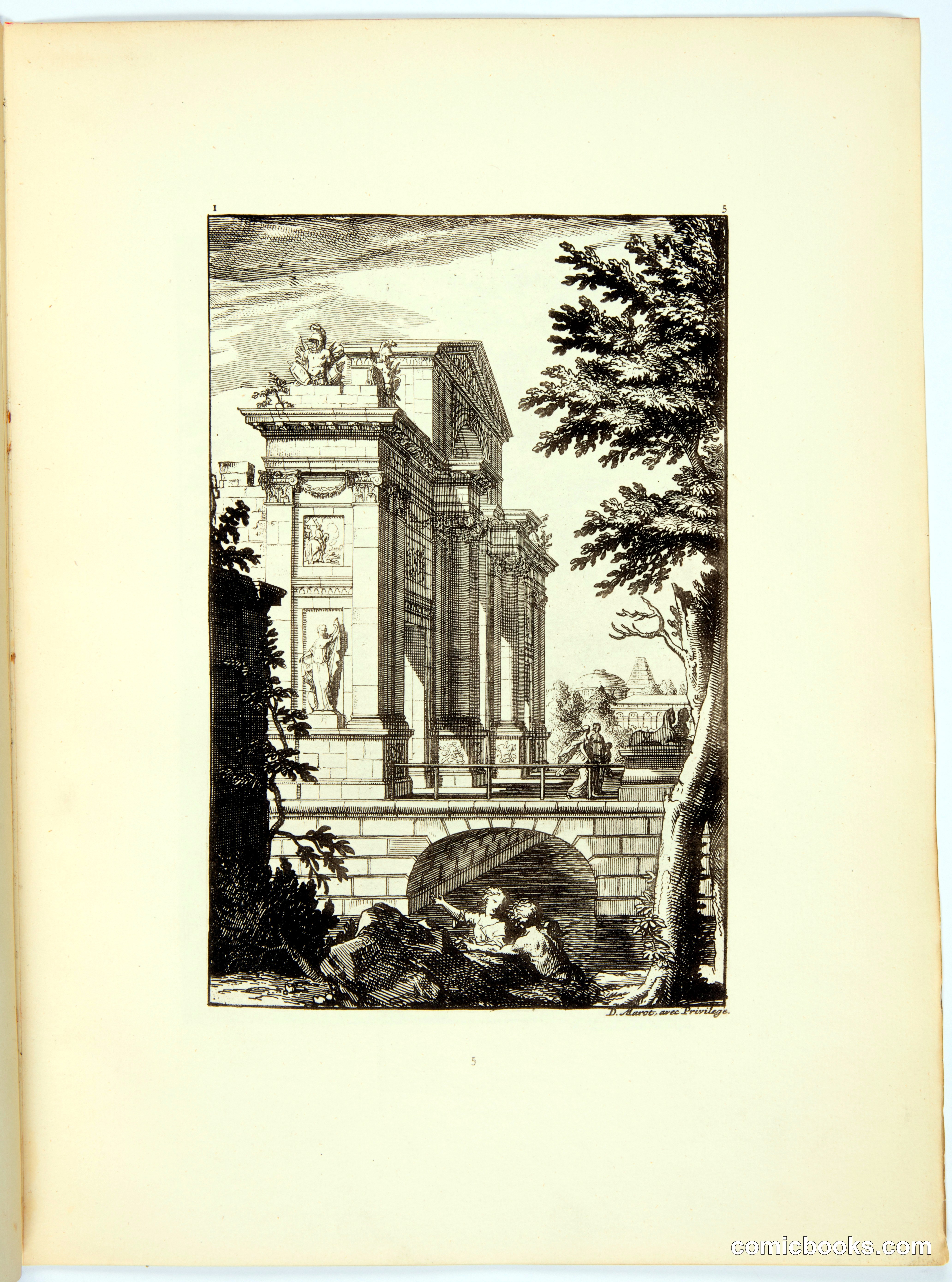 Architectural Fantasy with Classical Temple