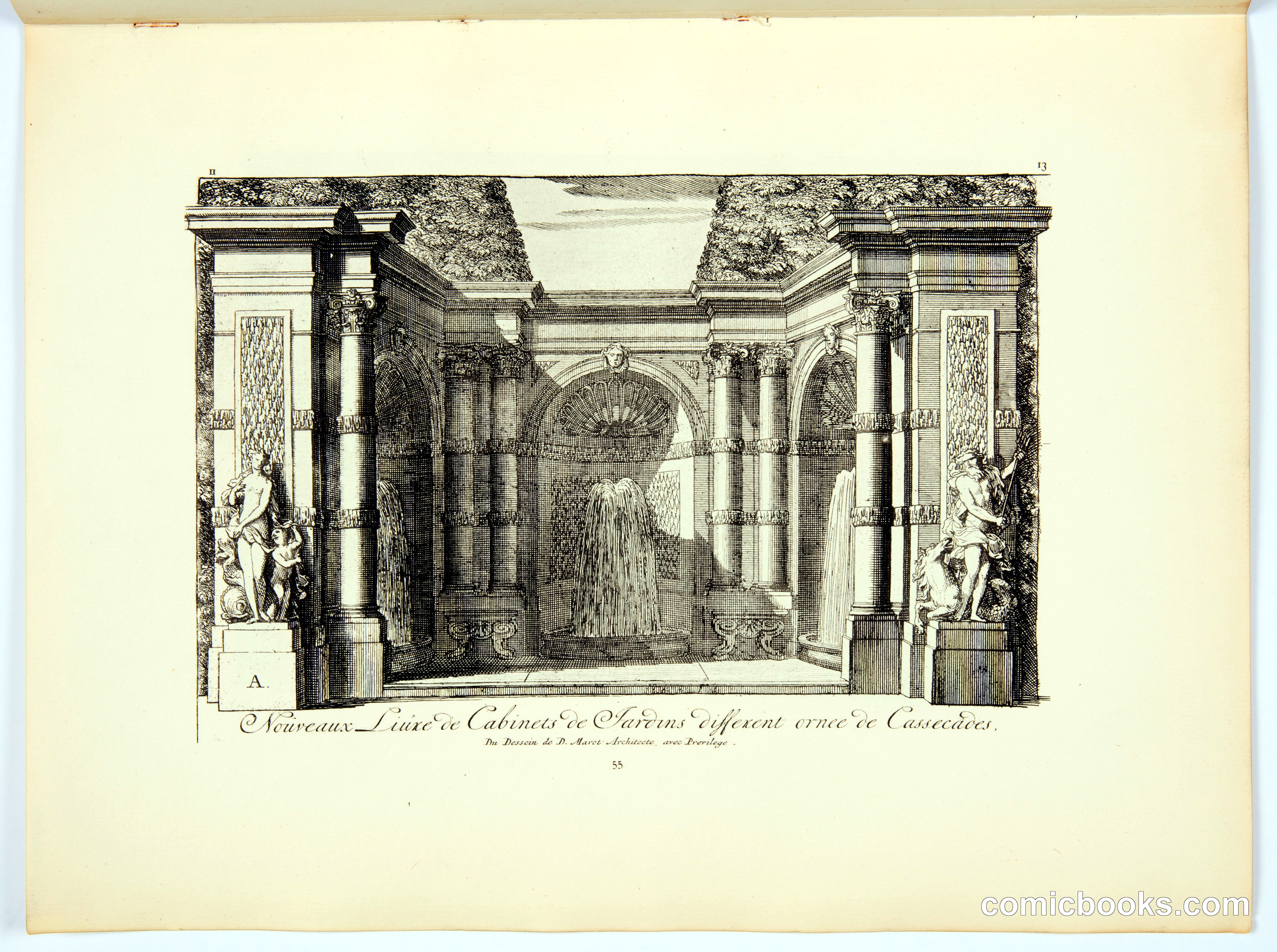 Architectural Design: Cabinet Interior with Fountain
