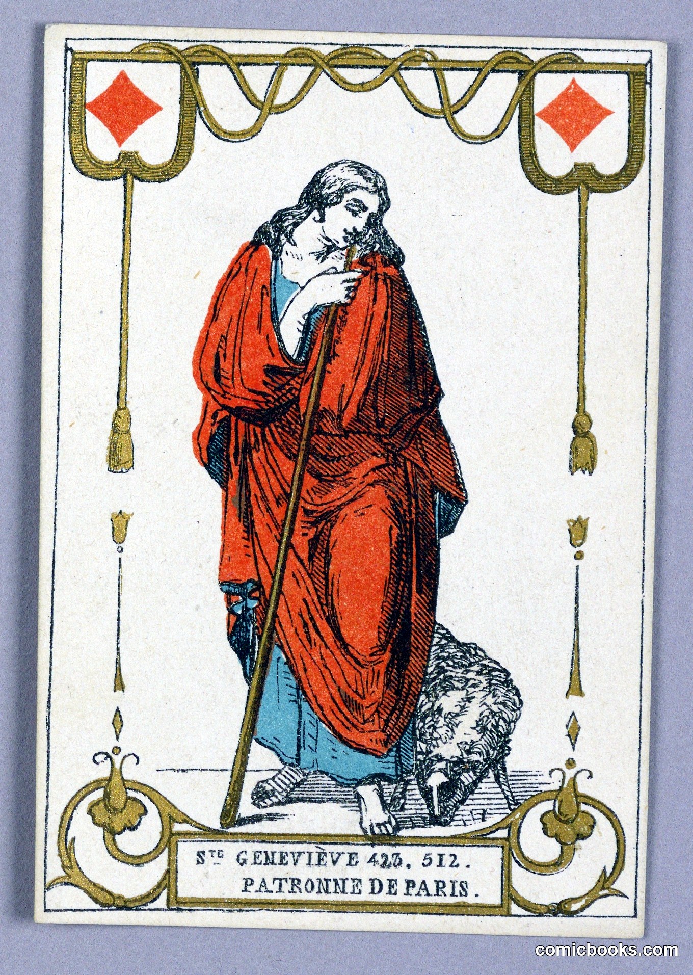 Saint Genevieve Playing Card