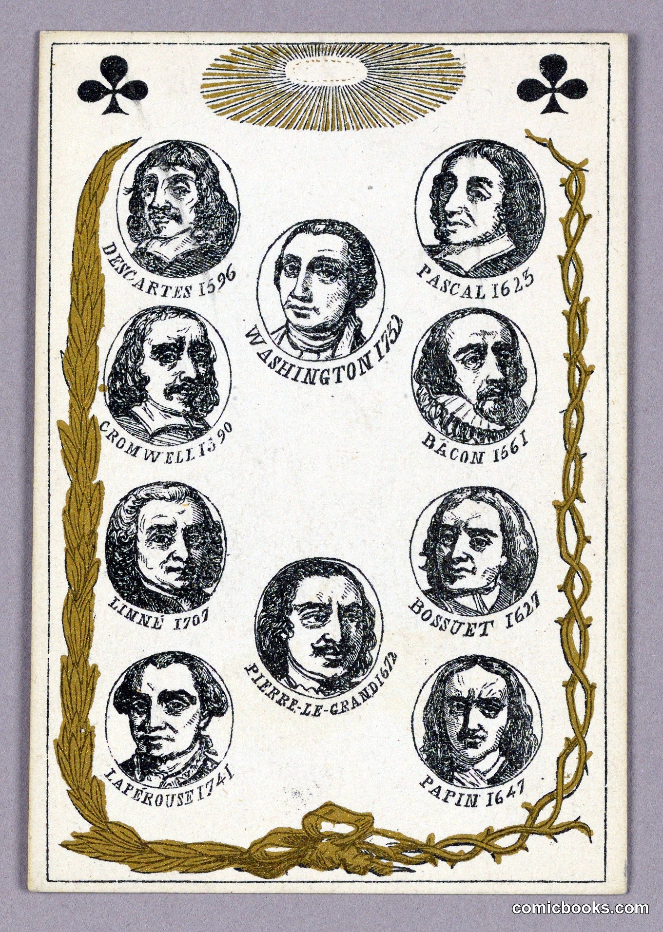 Cartes héroïques (Heroic Cards): Great Leaders Playing Card