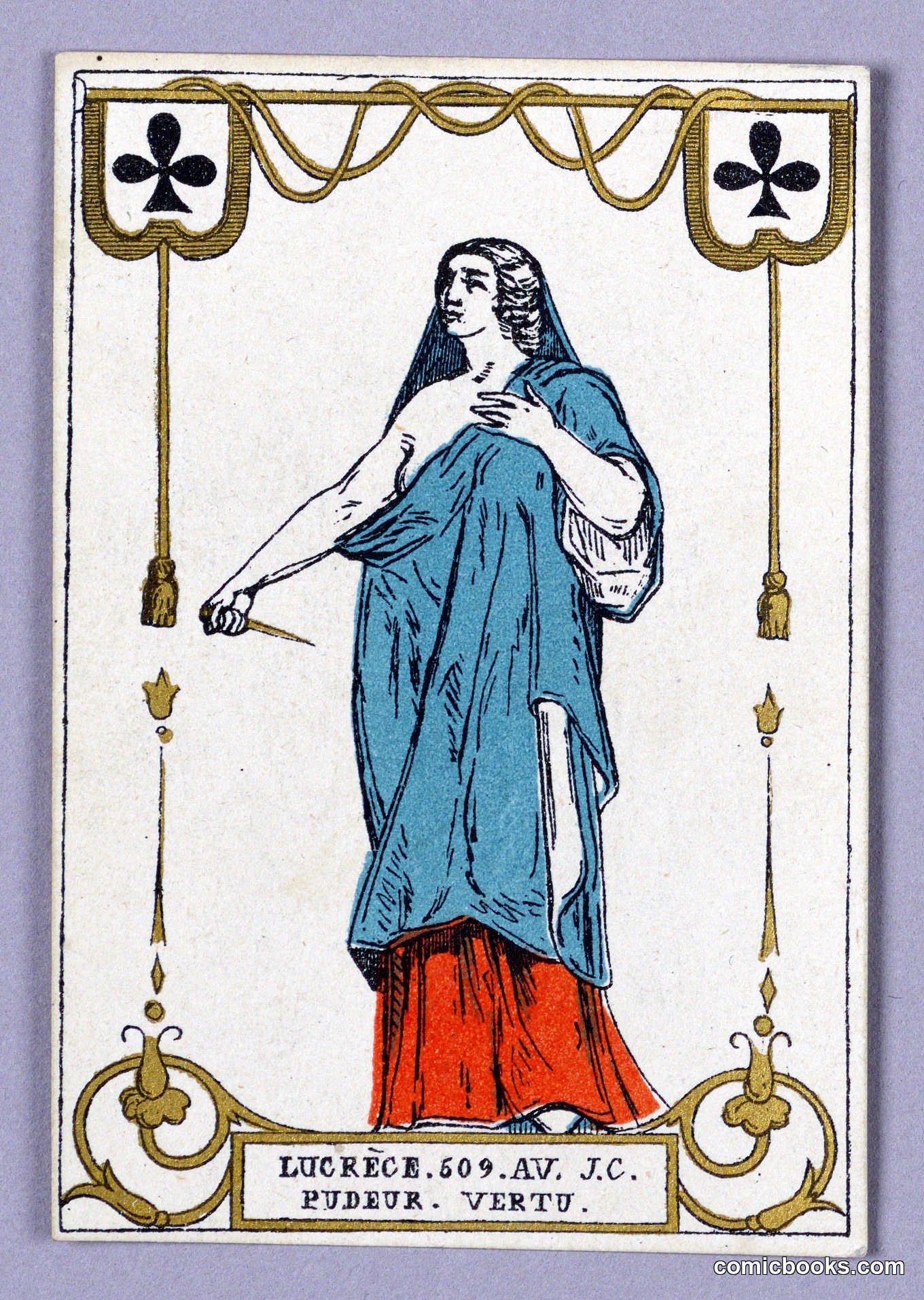 Lucrecia (Modesty and Virtue), from Cartes Héroïques