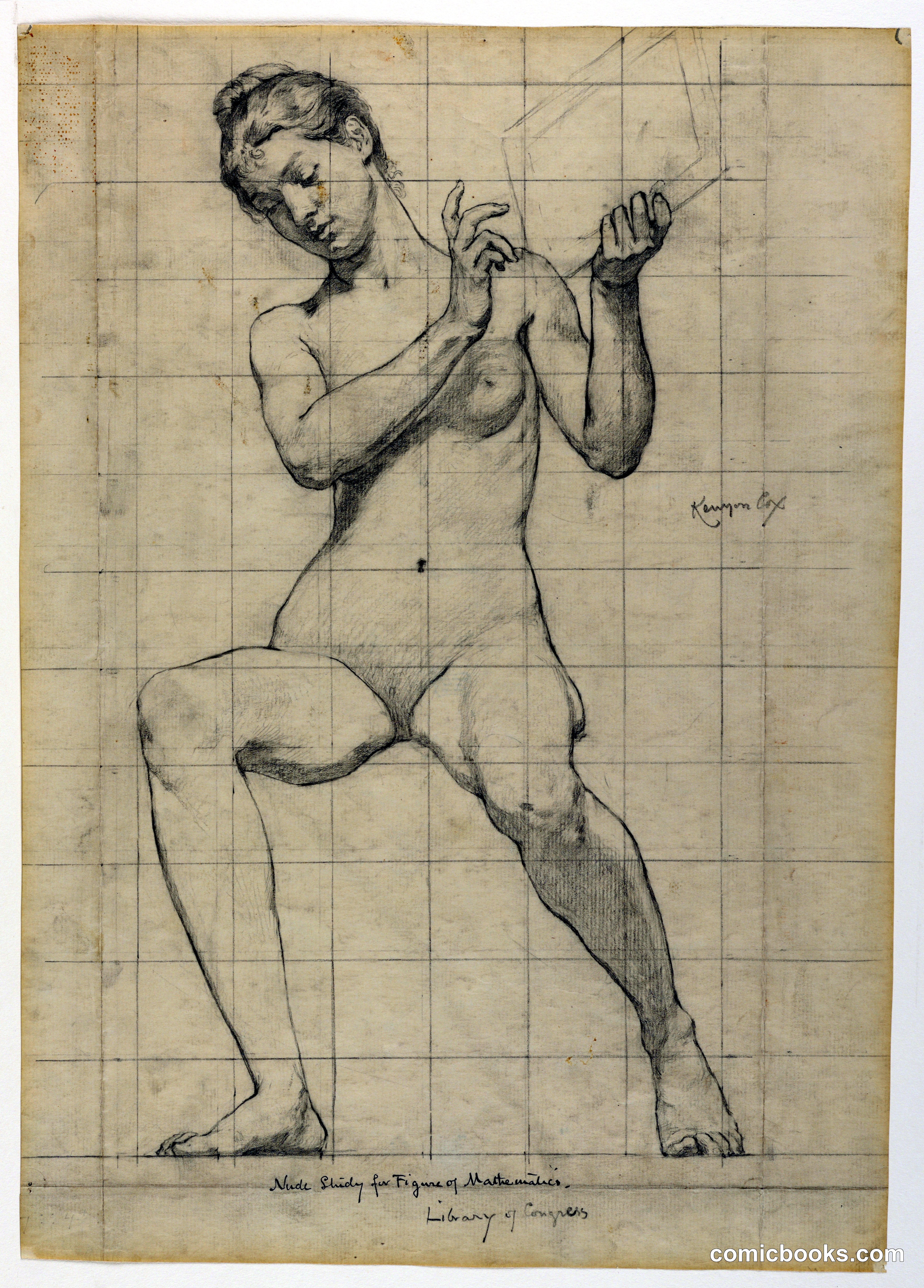 Study for 'Mathematics,' The Sciences series