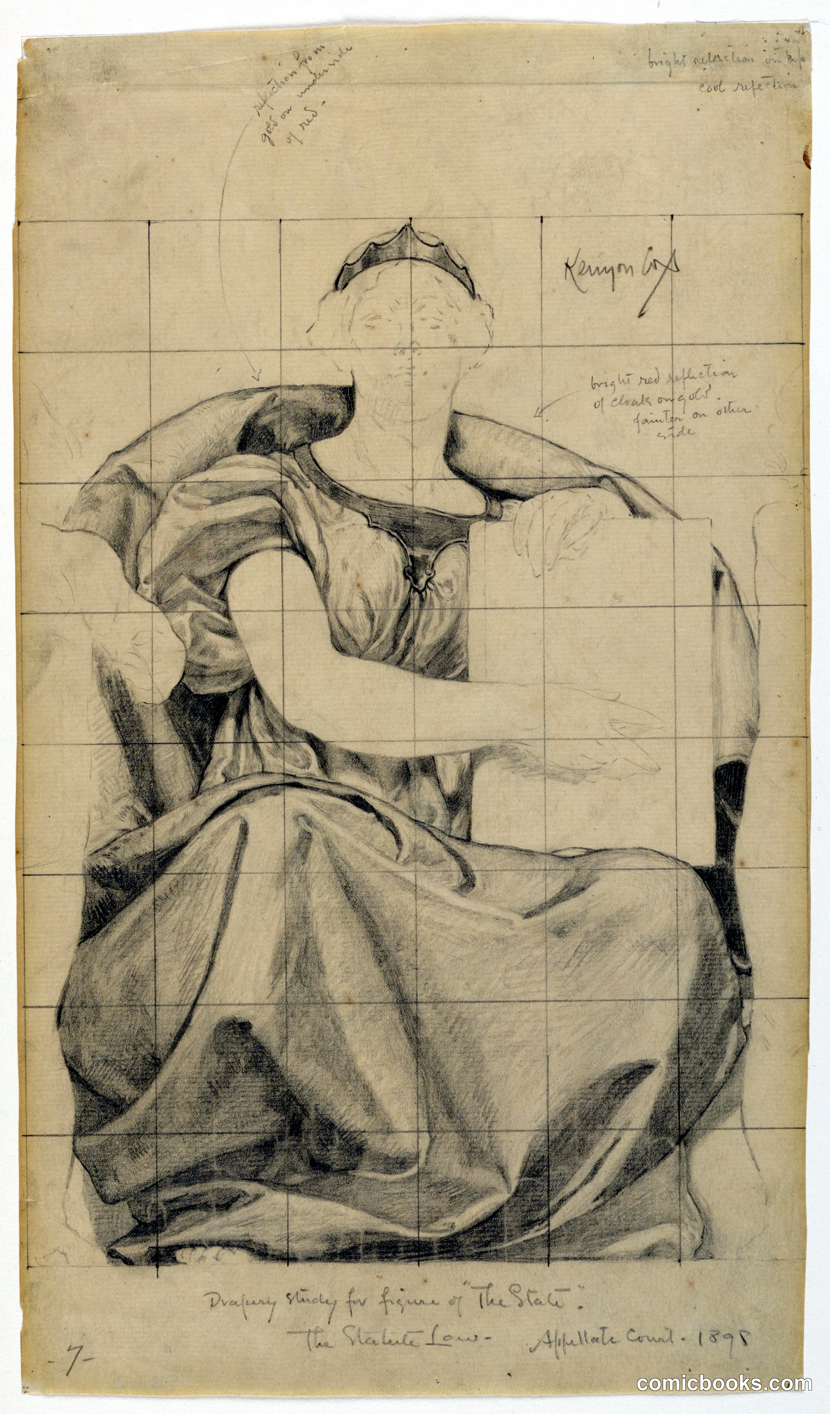 Study for "The State," "The Reign of the Law"