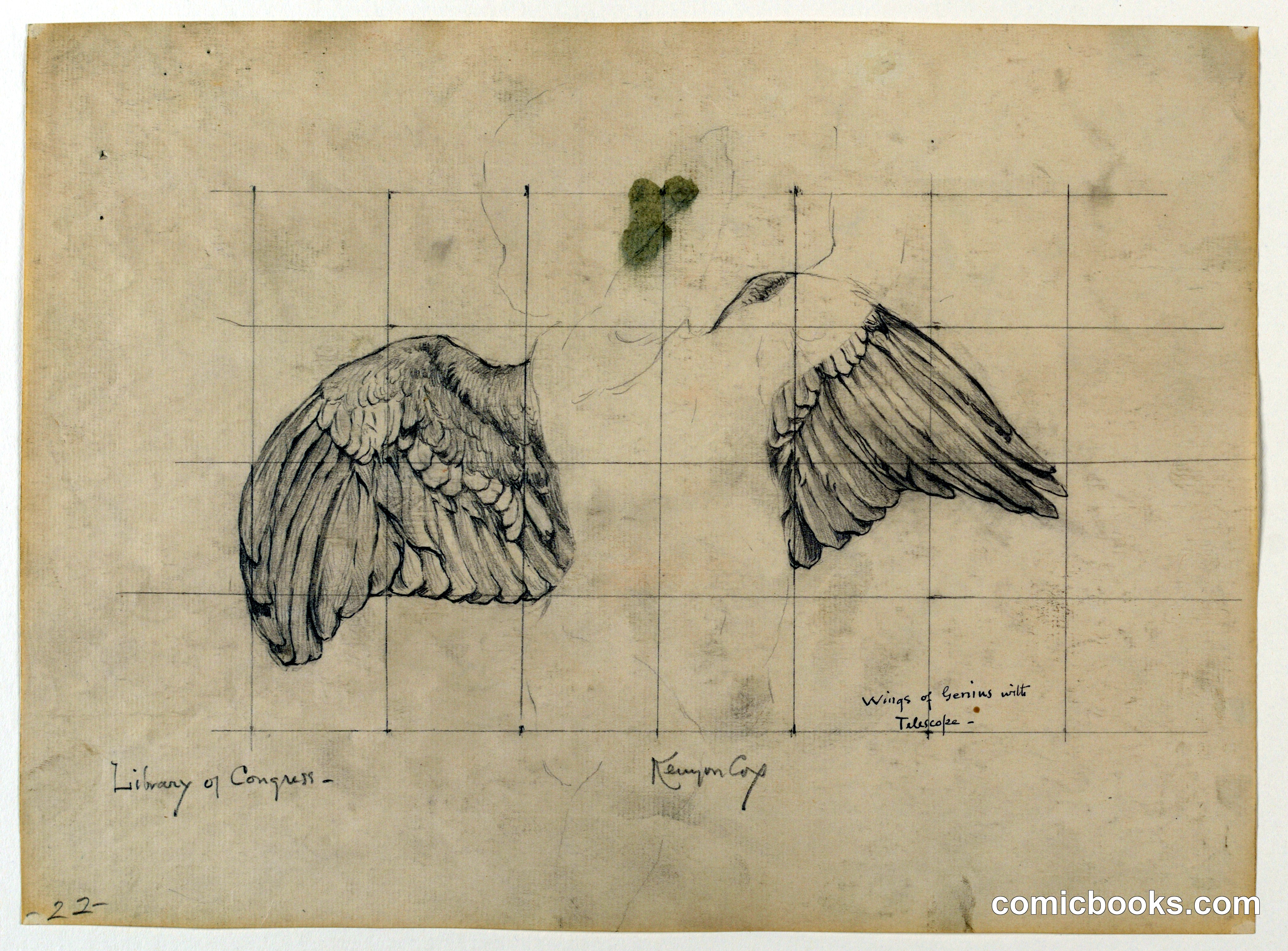 Study for Allegorical Mural: Wings of Genius