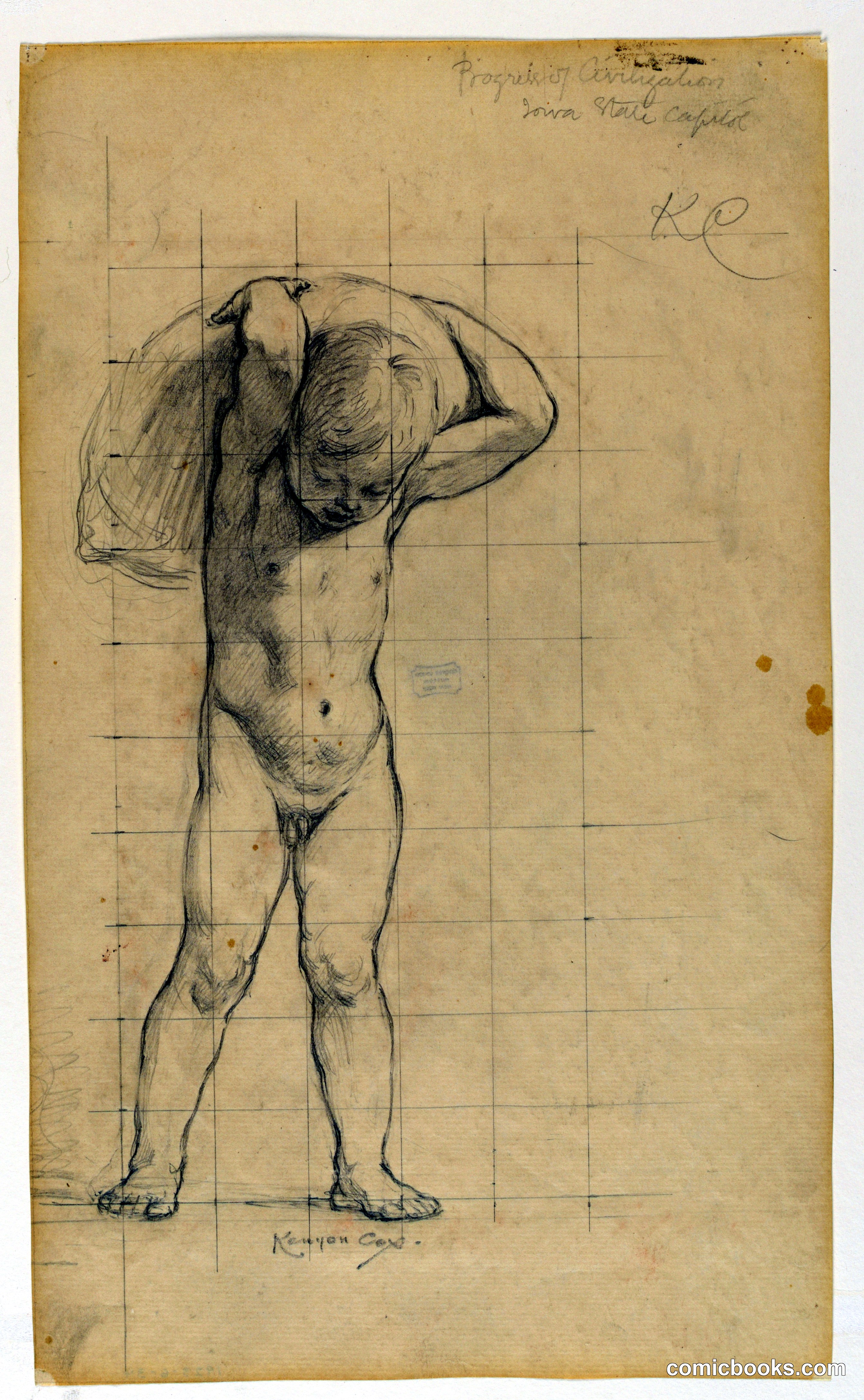 Study for 'Commerce,' The Progress of Civilization series