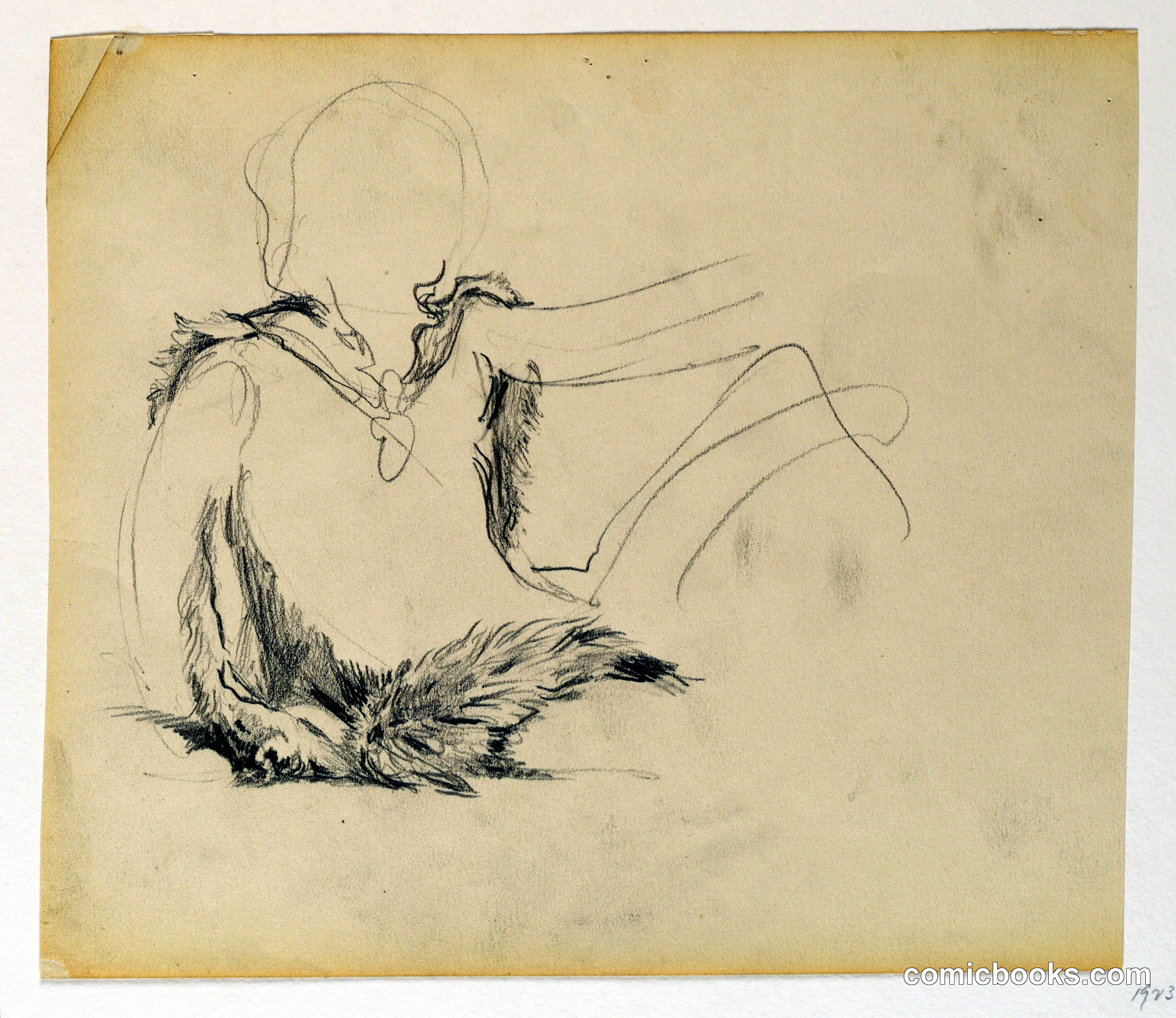 Study for 'Hunting,' The Progress of Civilization series