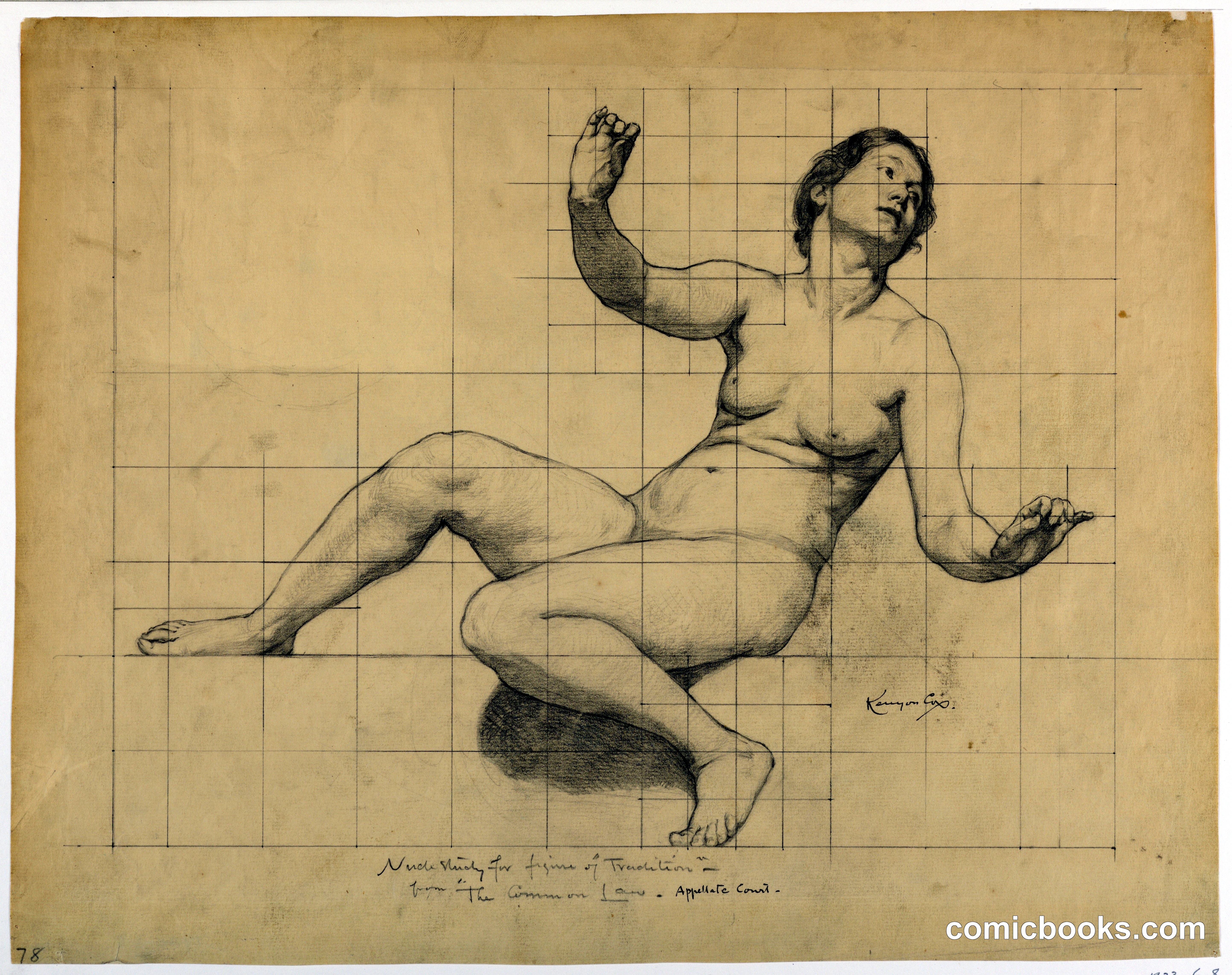 Study for 'The Common Law,' 'The Reign of the Law'