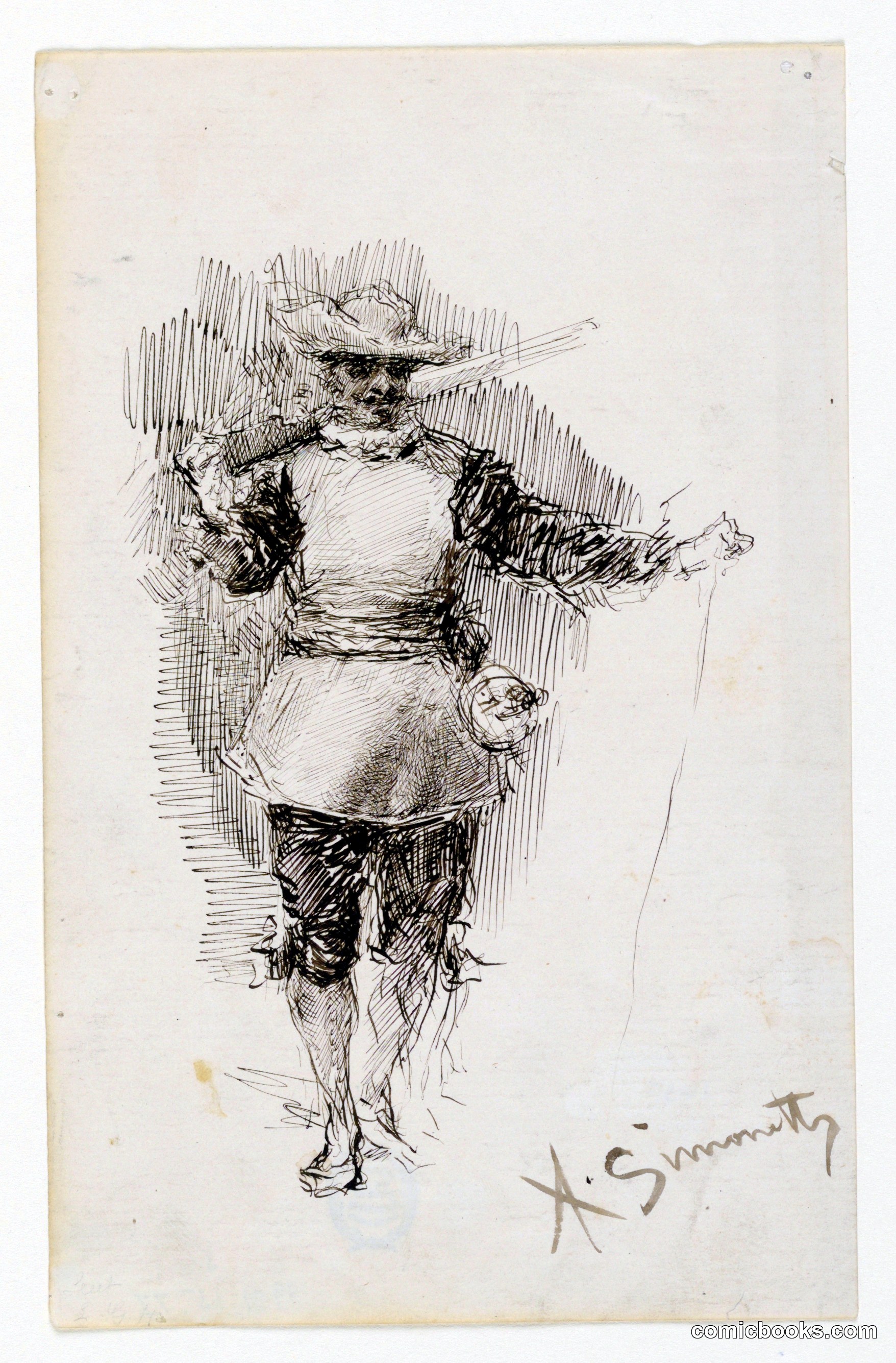 A Soldier in Seventeenth-Century Attire