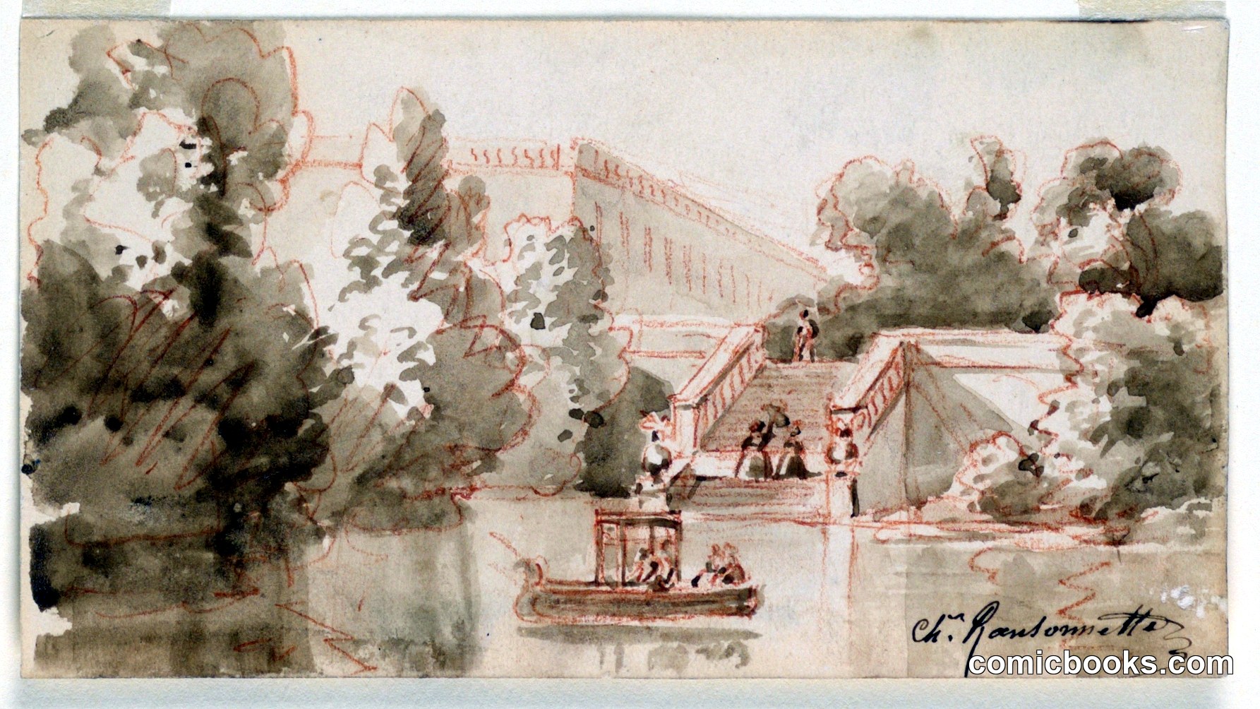 Imaginary View of the Castle Vaux-le-Vicomte