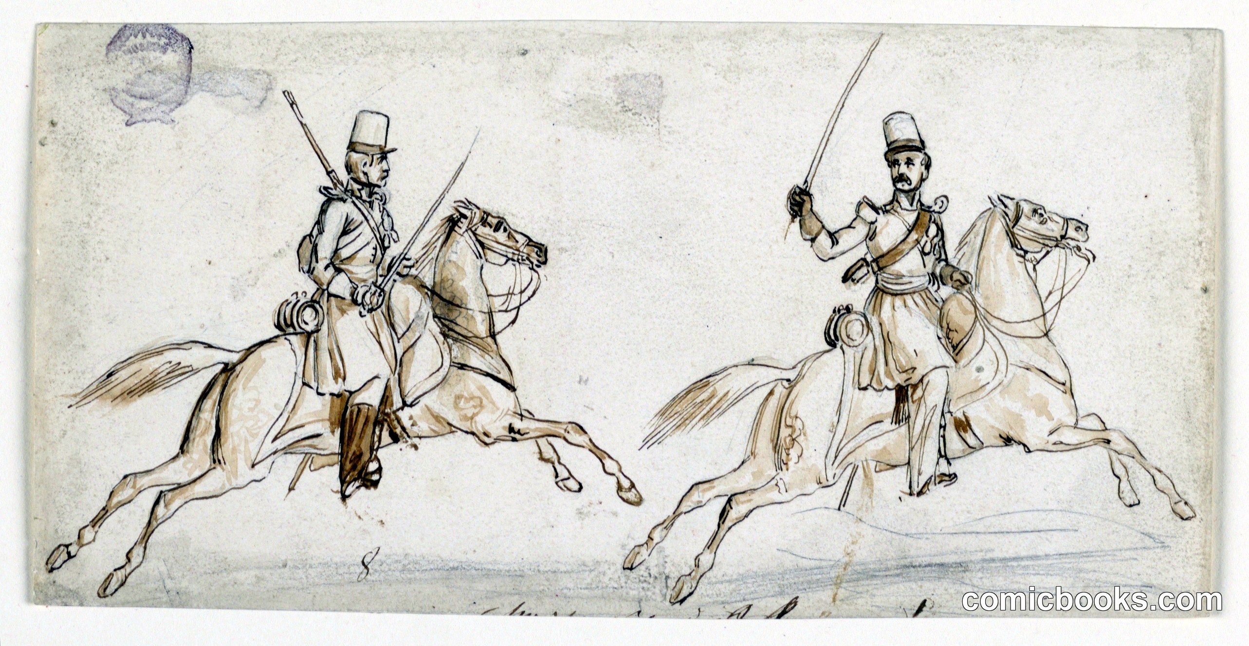 A Commissioned and a Non-Commissioned Cavalry Officer