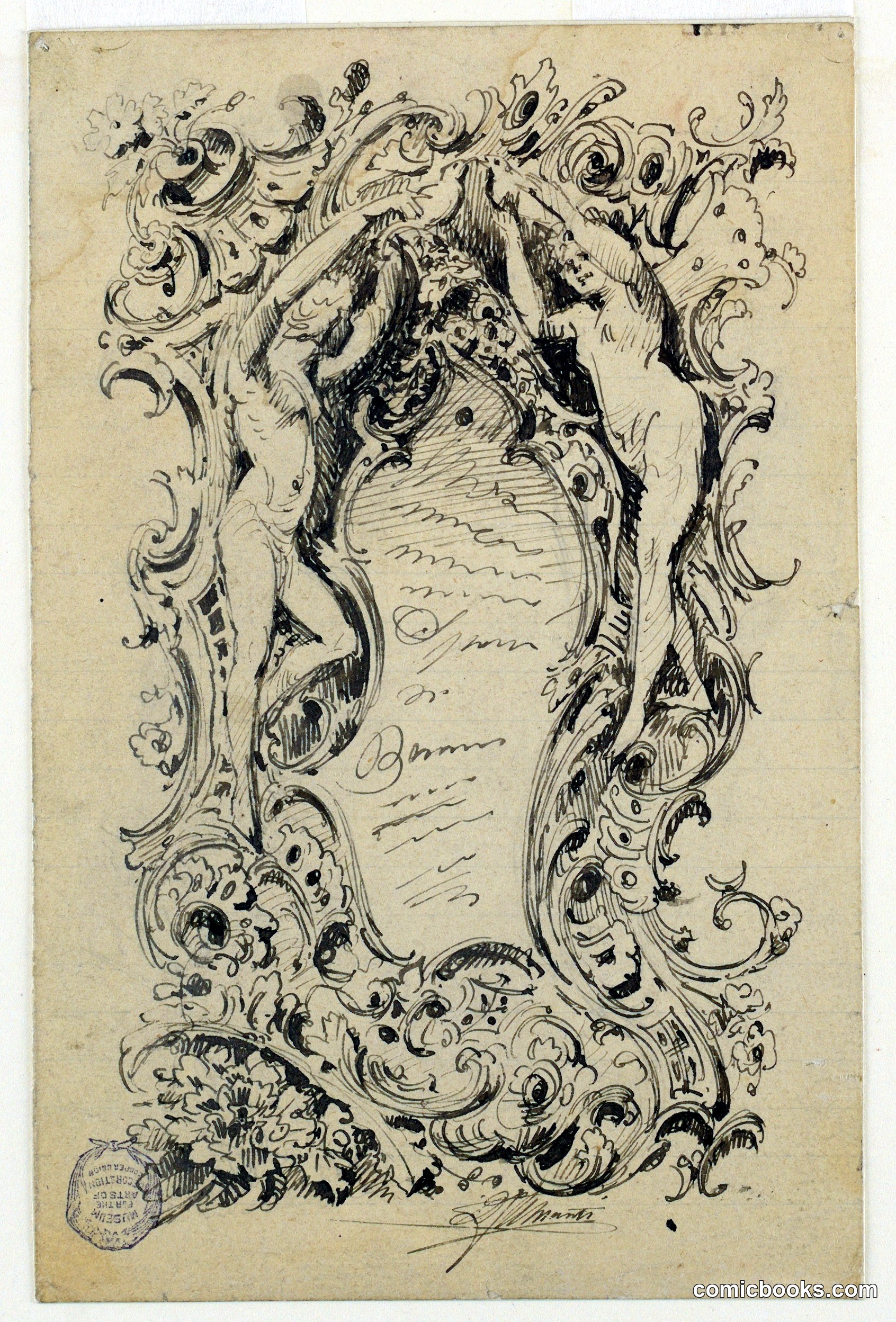Ornamental Escutcheon Design