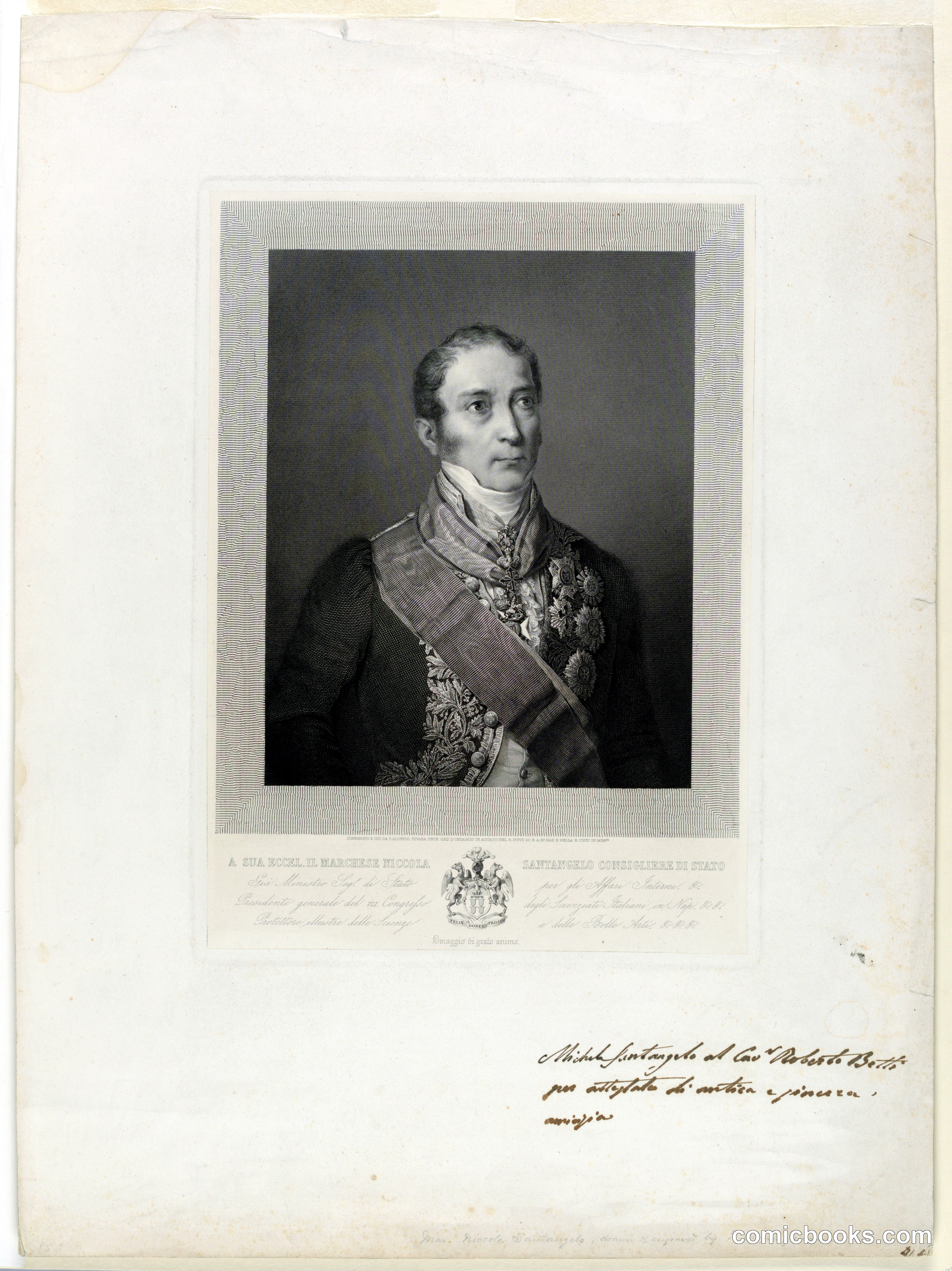 Portrait of Marquis Niccolò Santagelo