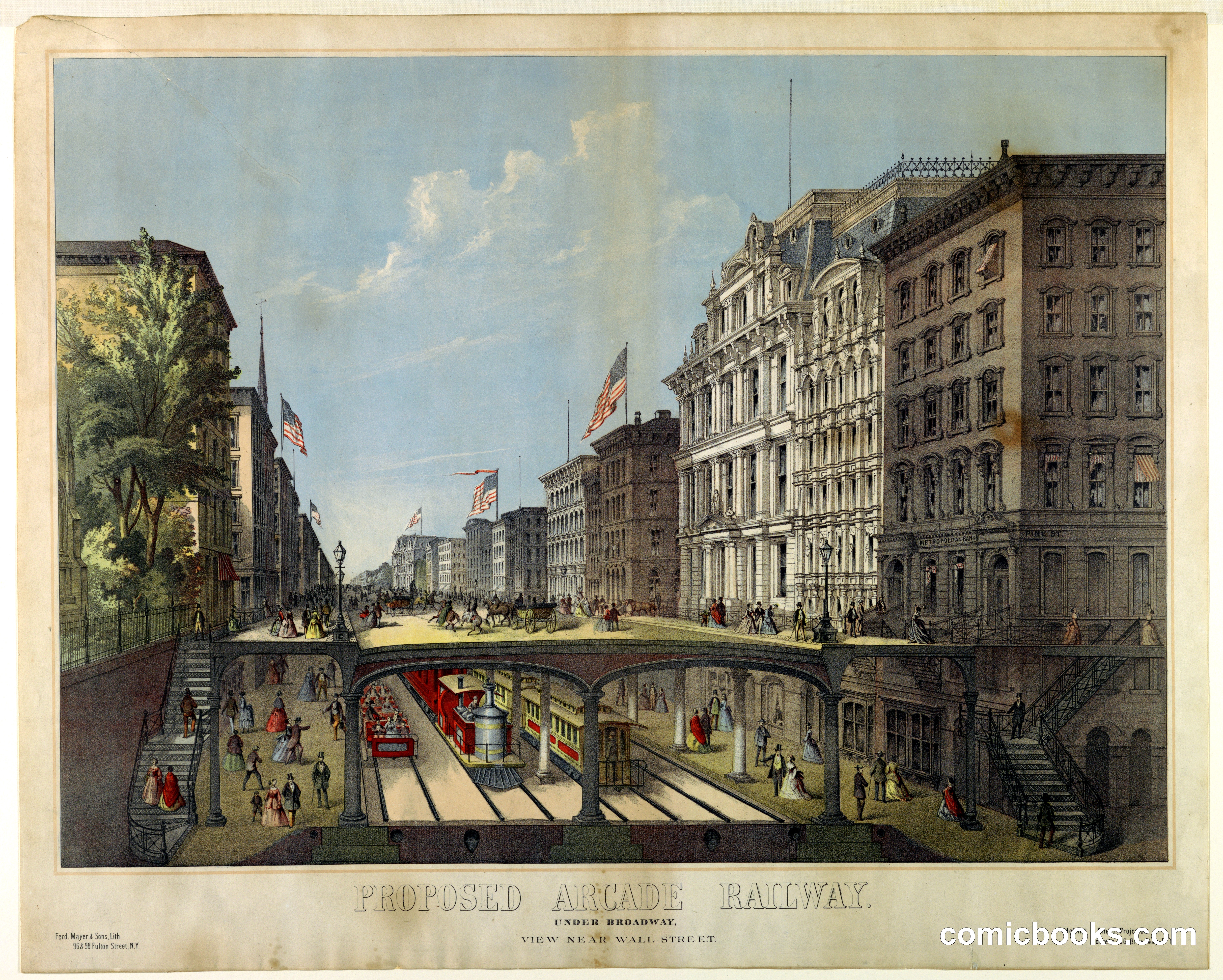 Proposed Arcade Railway Under Broadway