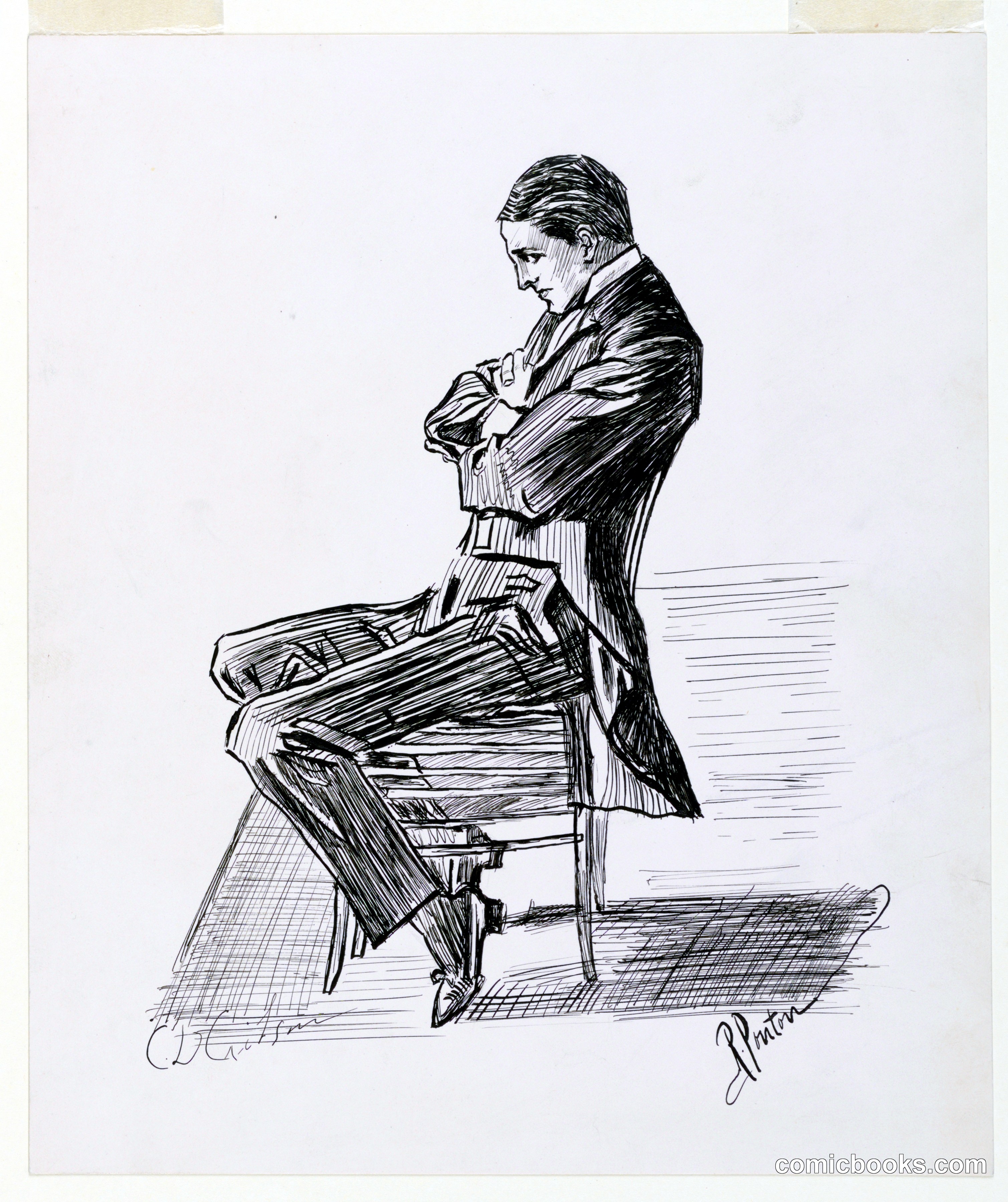 Young Man, Seated