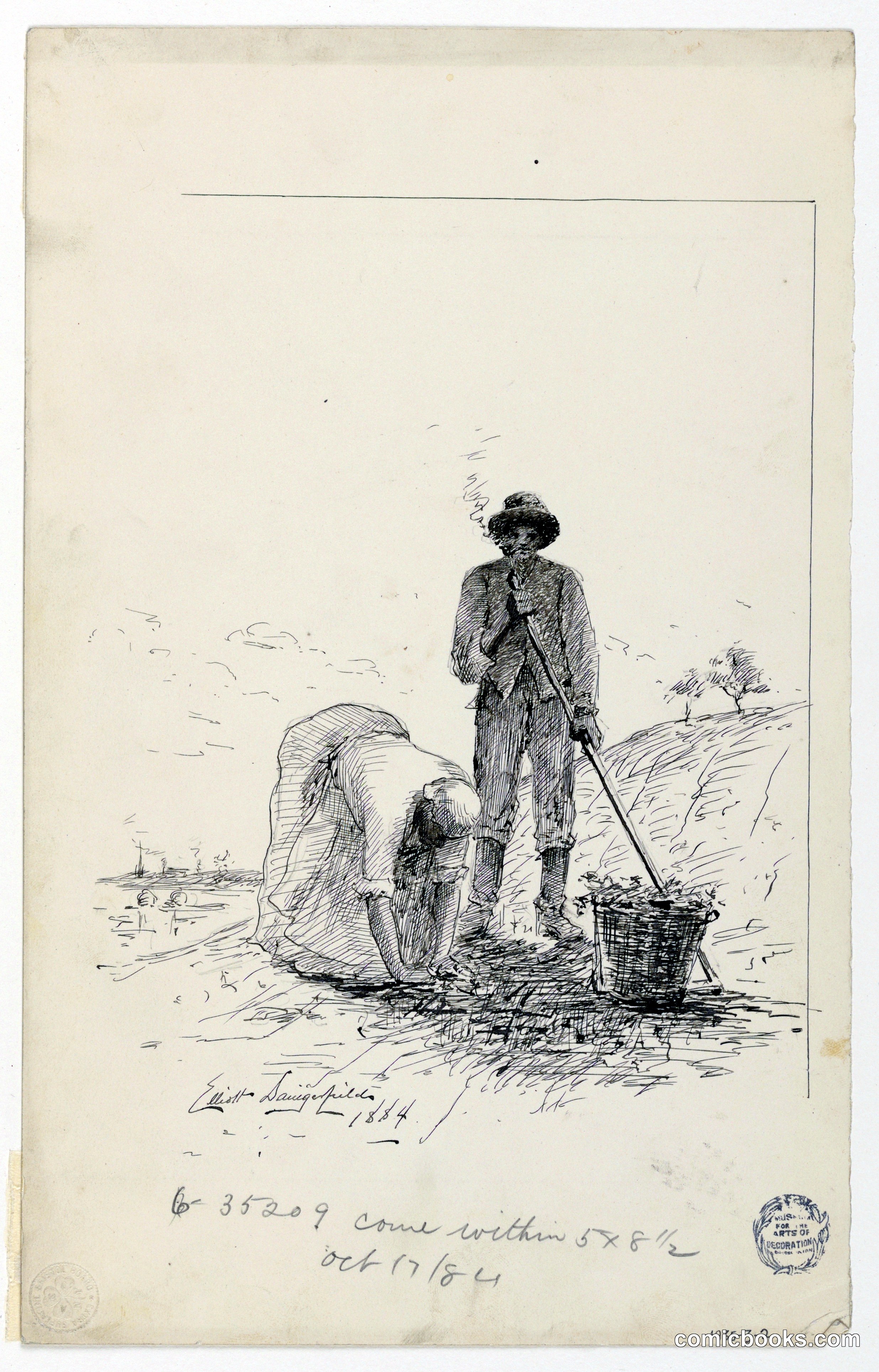 Man and Woman Working by a River