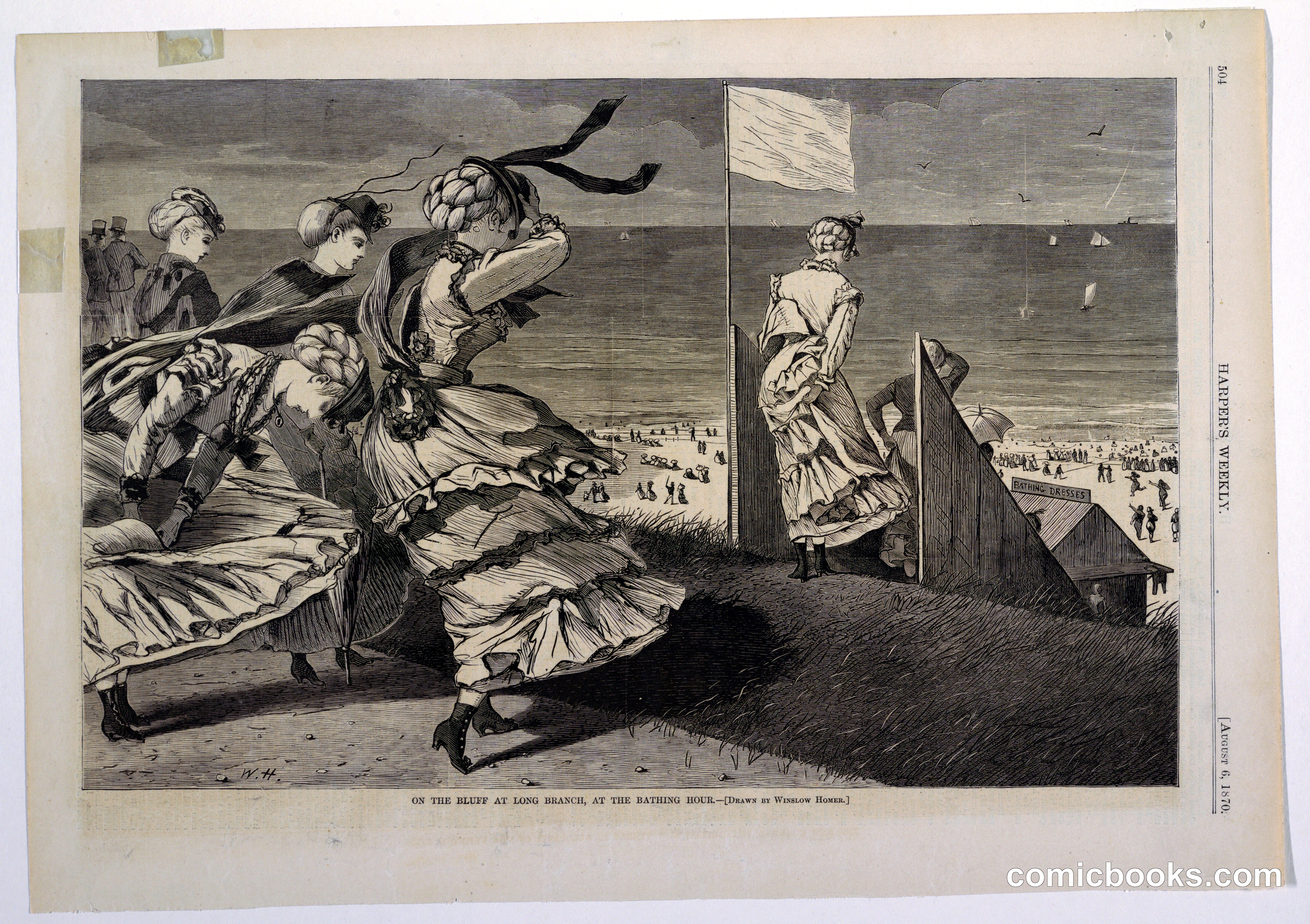 On the Bluff at Long Branch, at the Bathing Hour