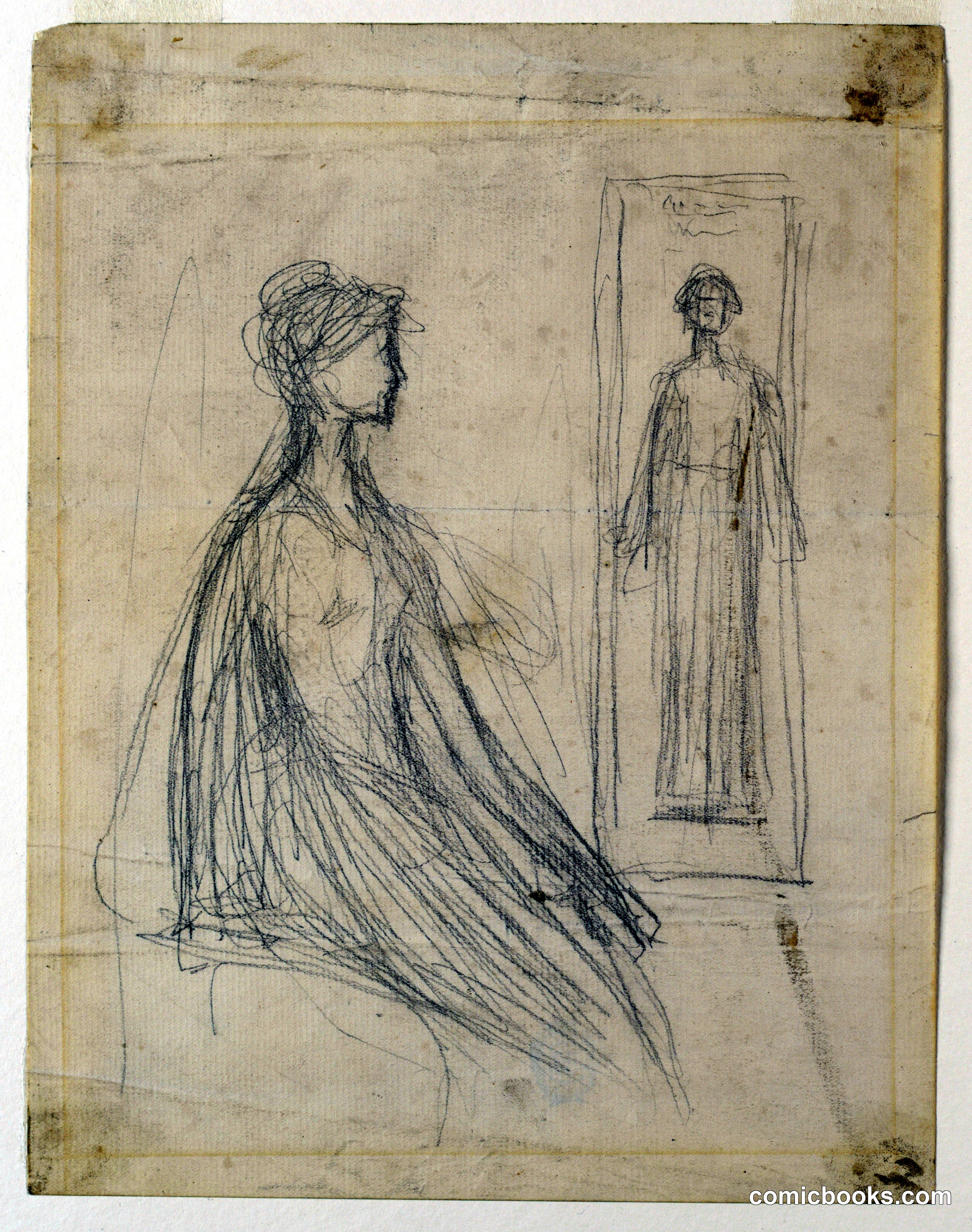 Studies for the Violet Sargent Bronze Plaque