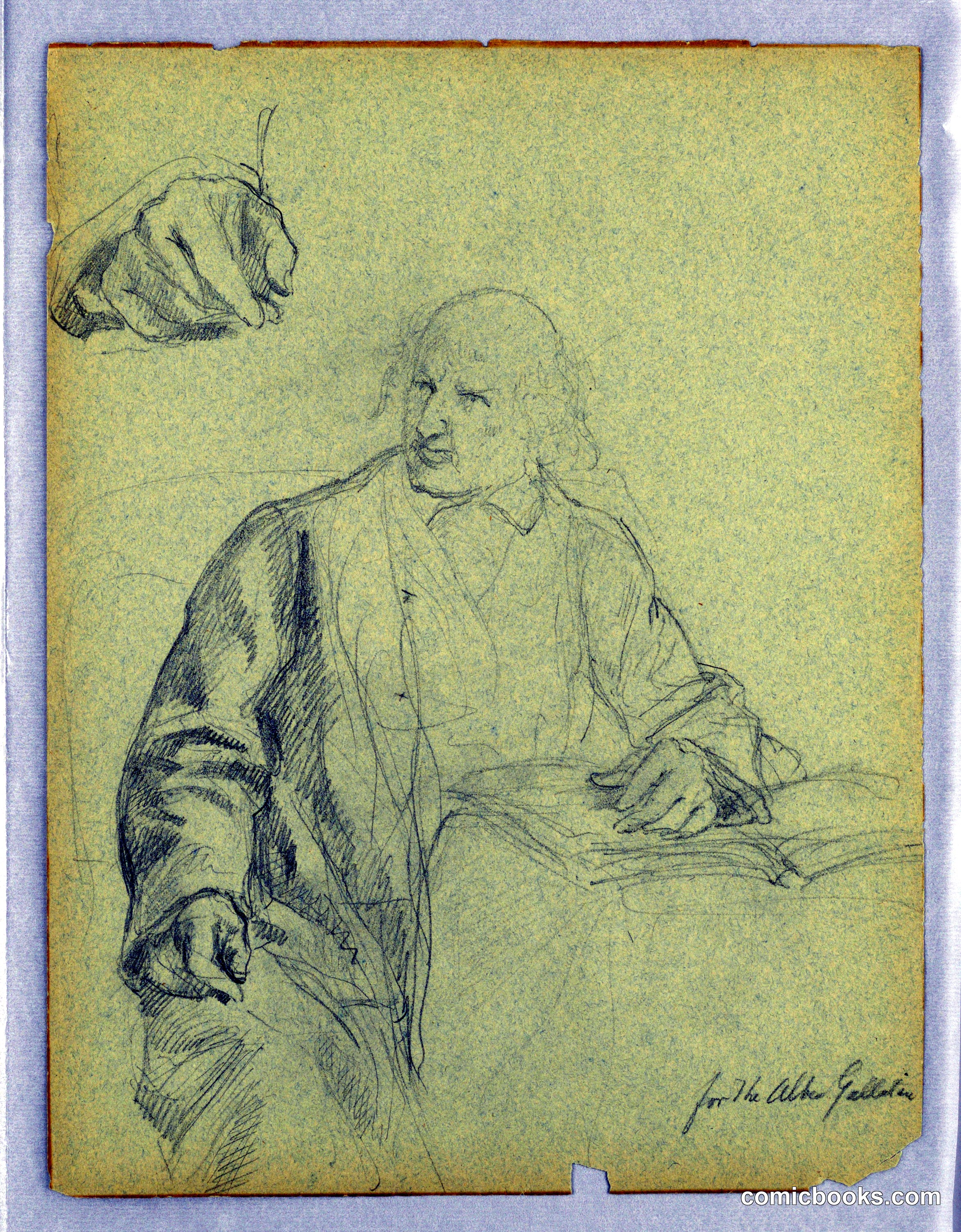 Albert Gallatin Seated, Study of Right Hand