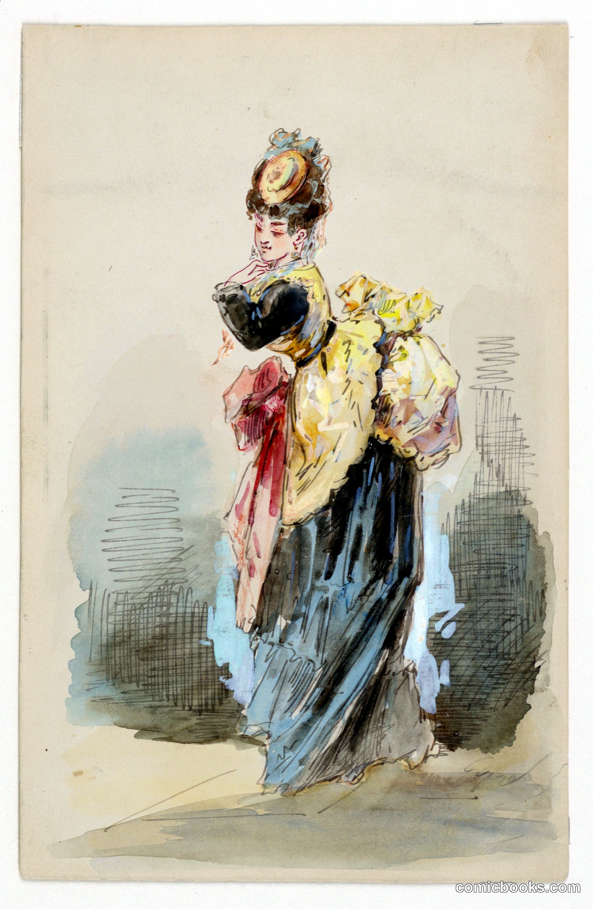 A Lady Promenading