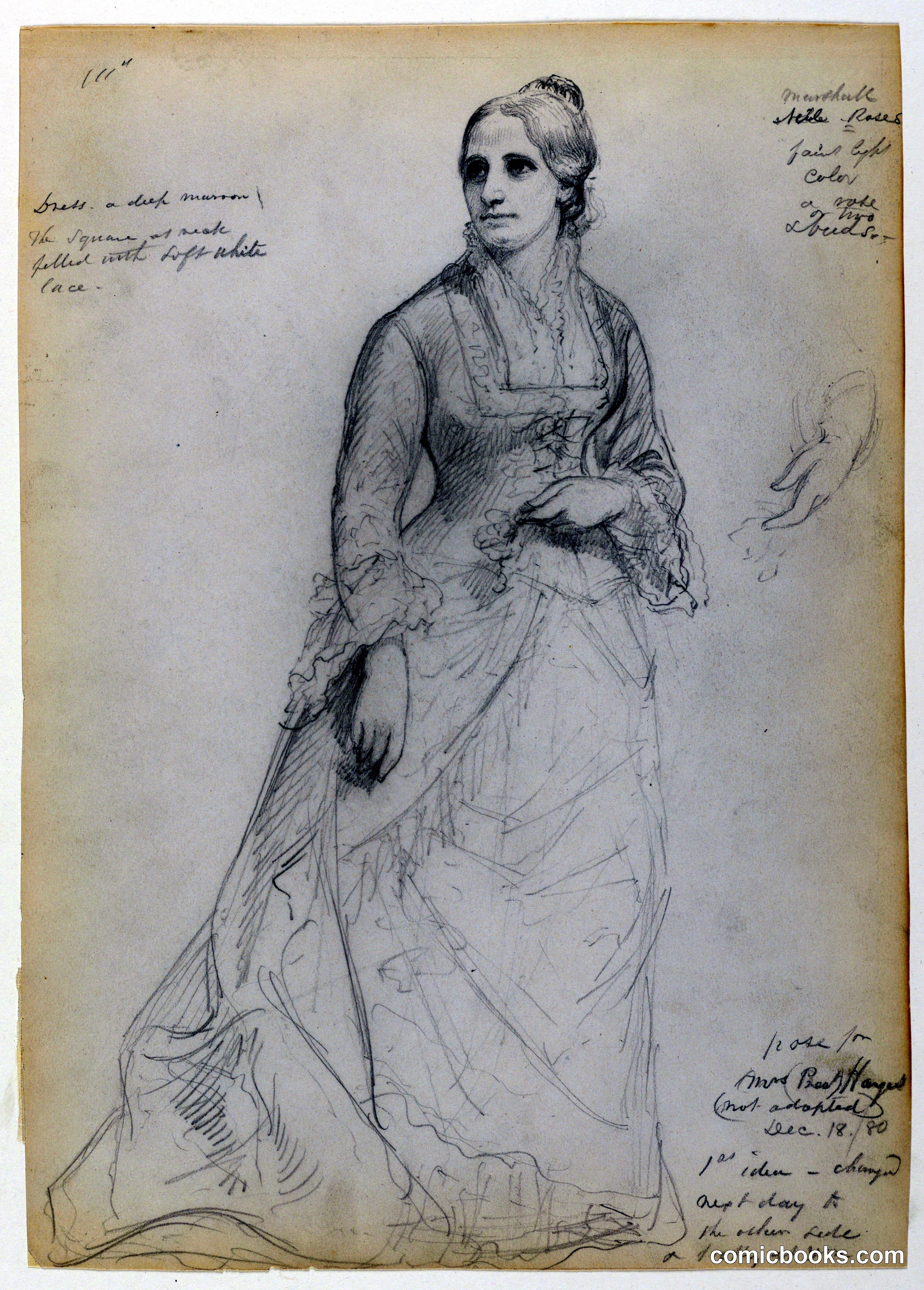 Portrait Study of Mrs. Rutherford B. Hayes