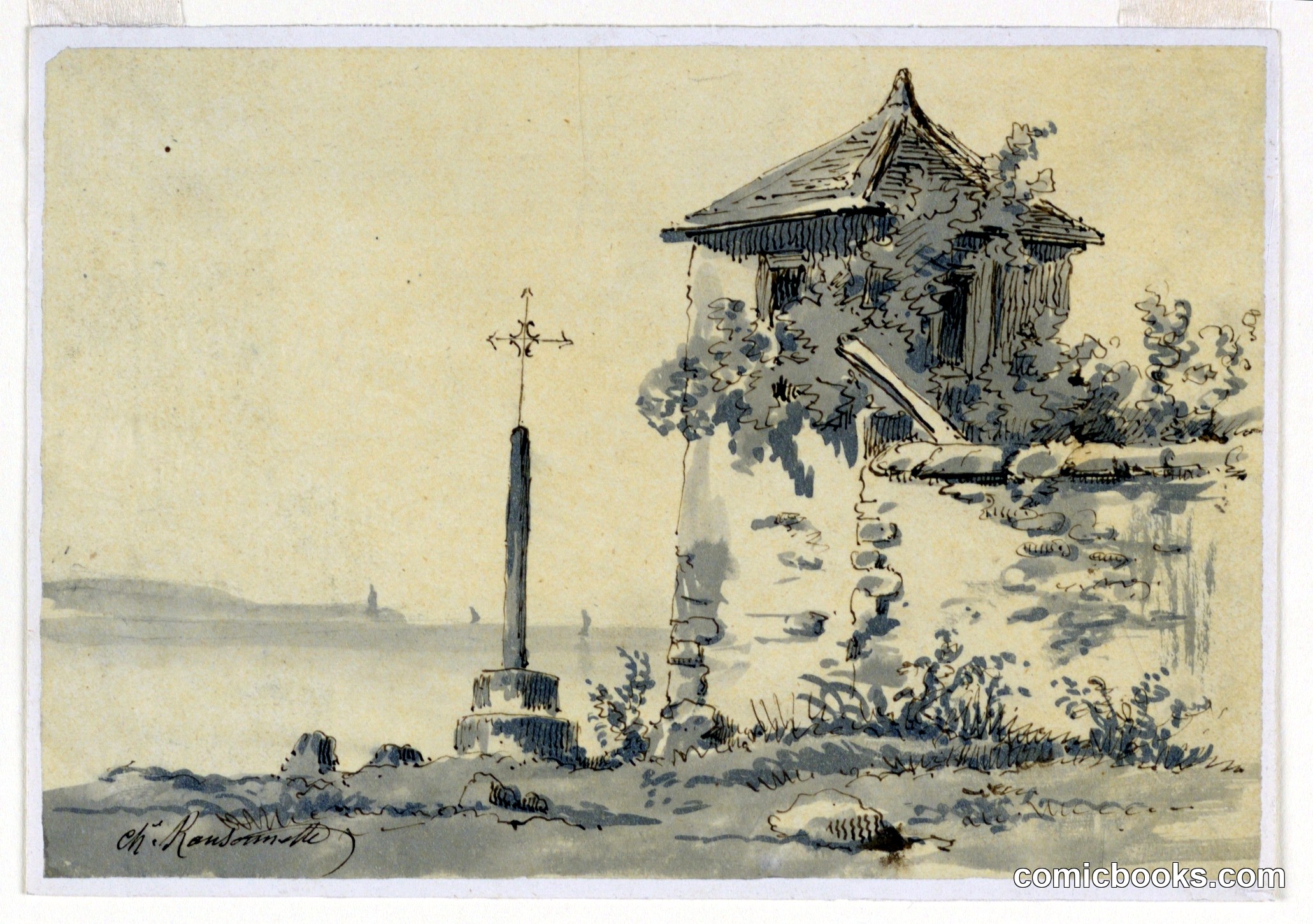 At the Shore of a Bay