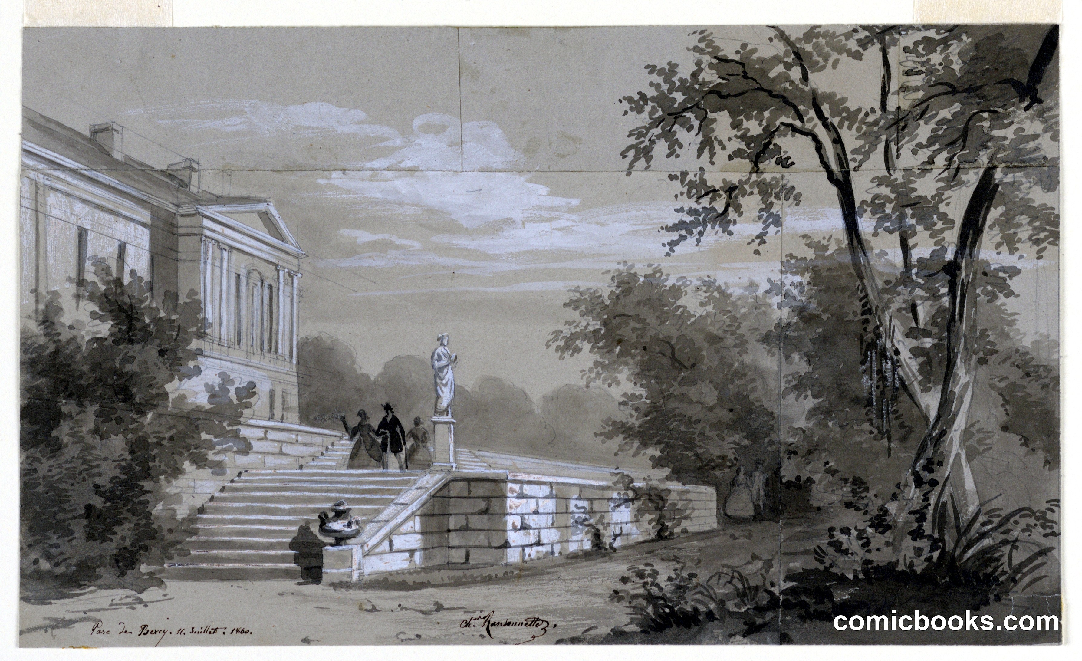 In the Park of Bercy Castle