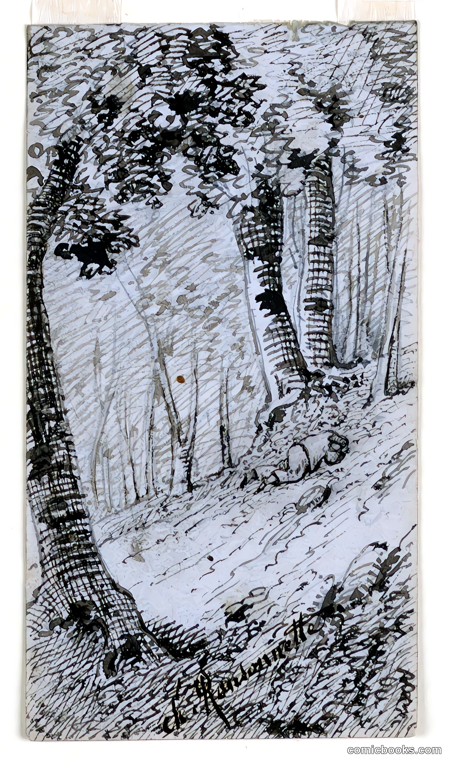 Woods with a Sleeping Man