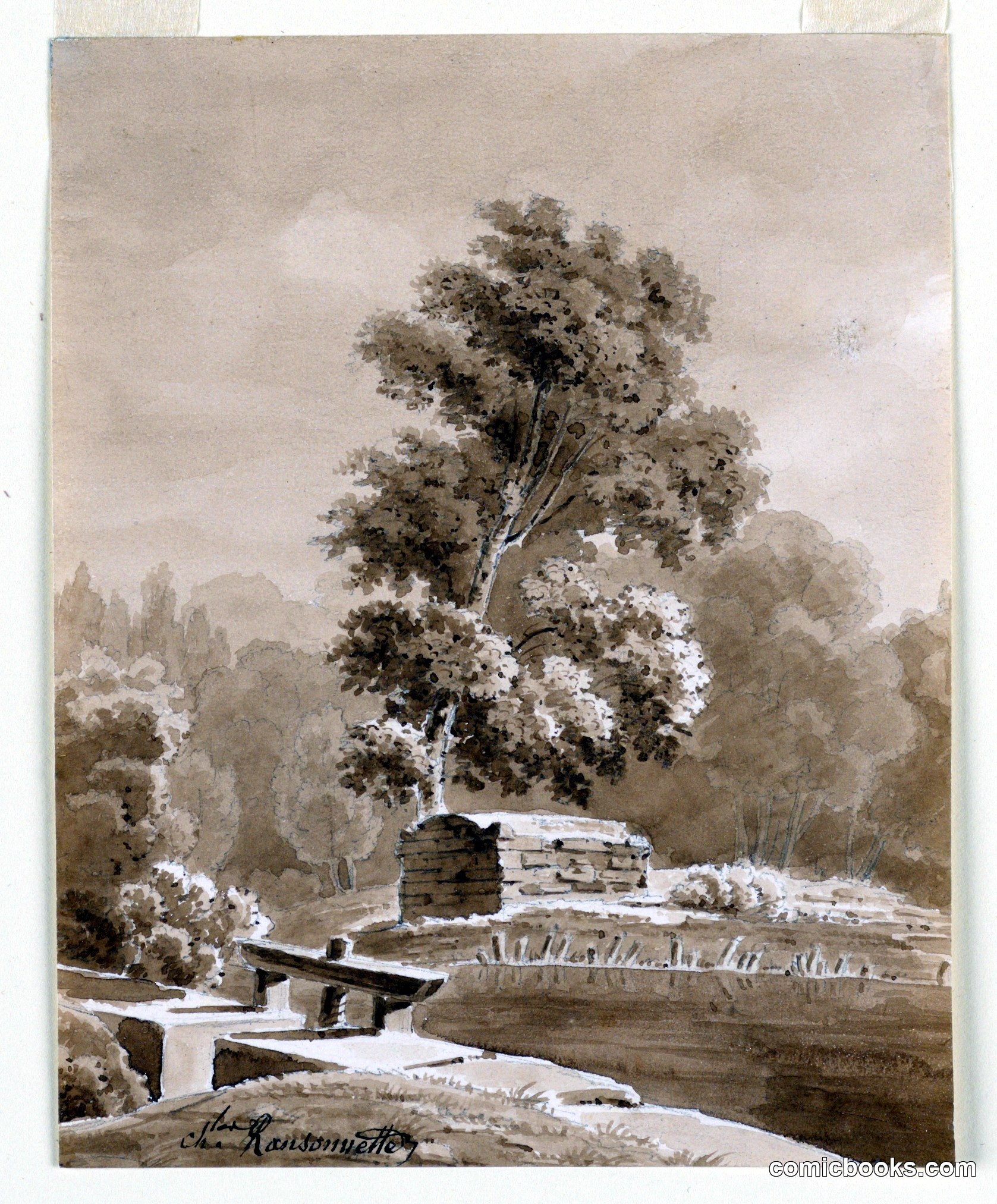 In the Park of Ermenonville