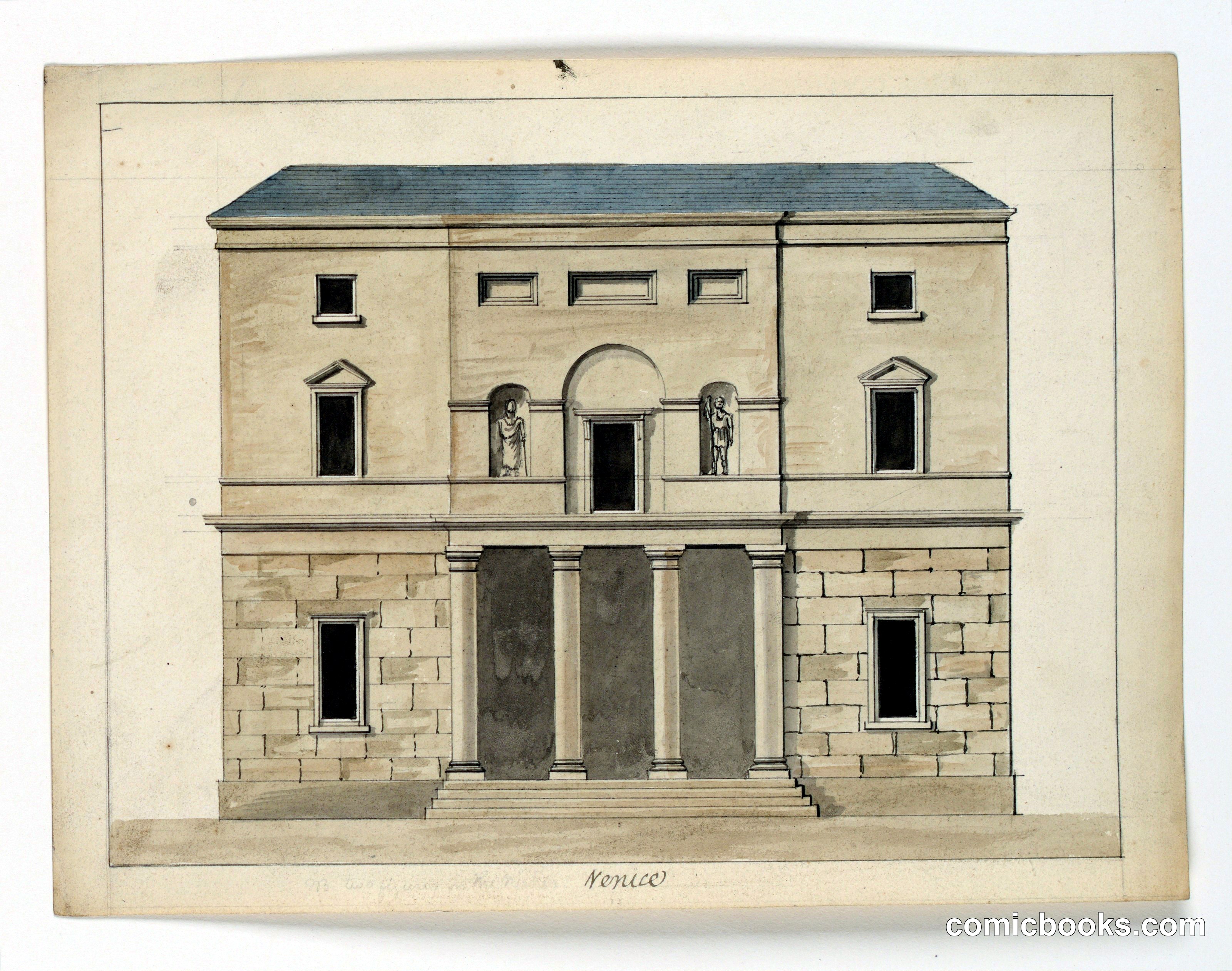 Elevation of a Theater, Venice