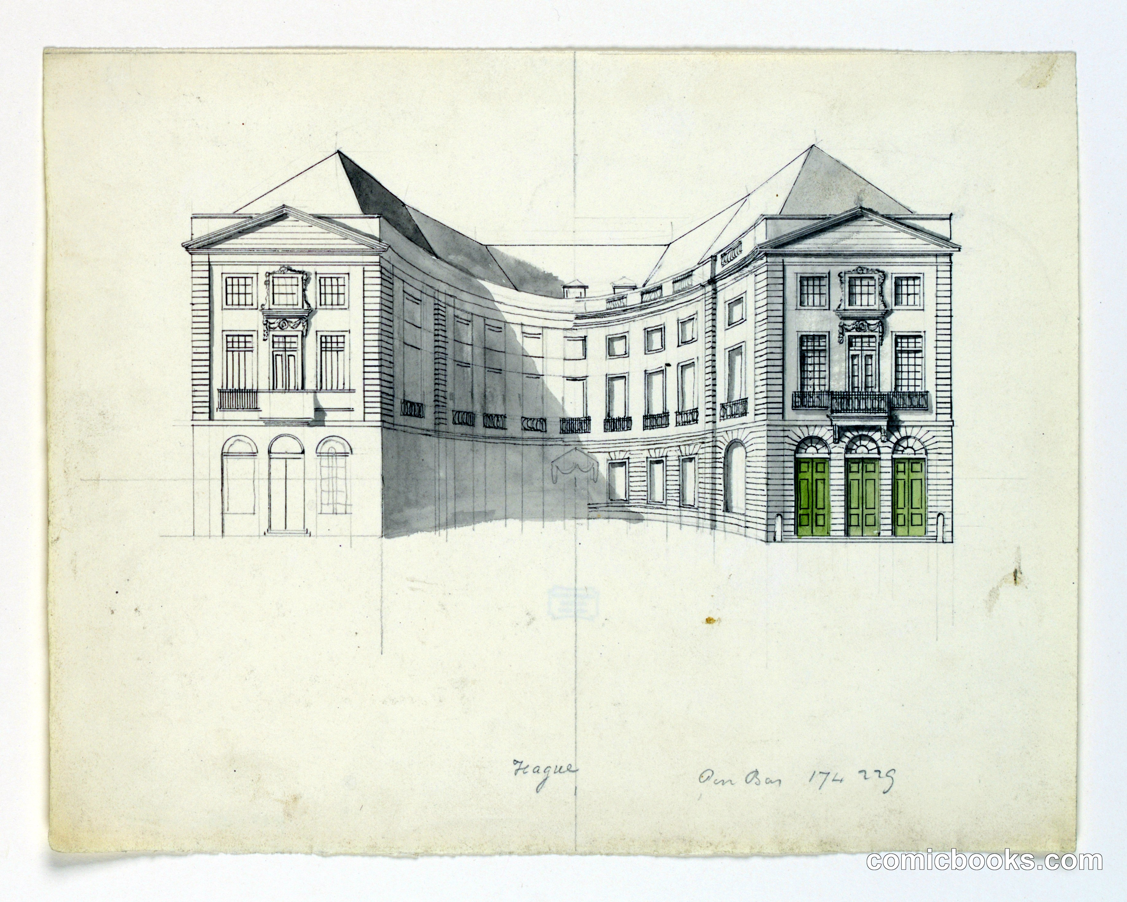 Elevation of a Facade of a Theater, The Hague