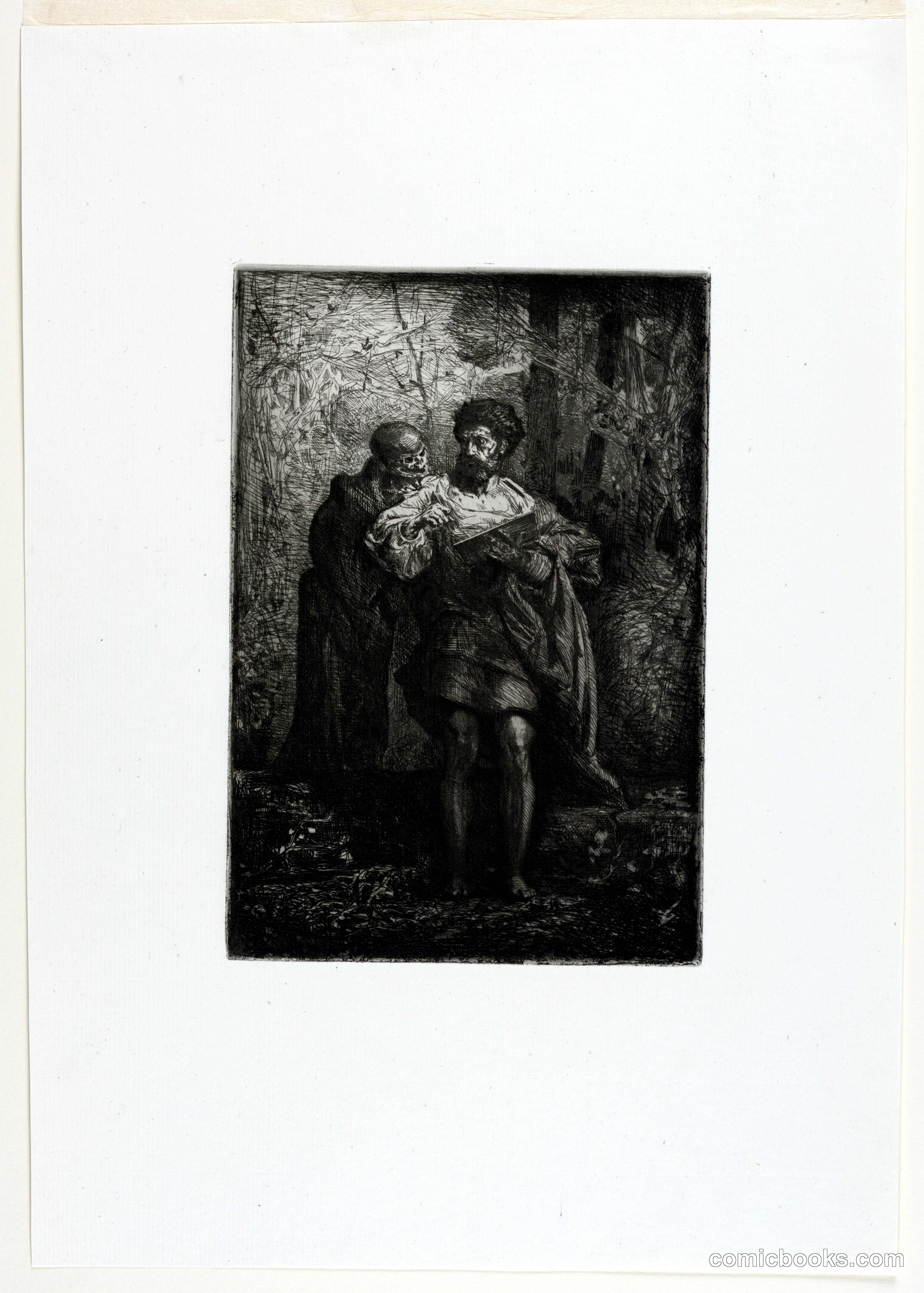 Death comes to the artist