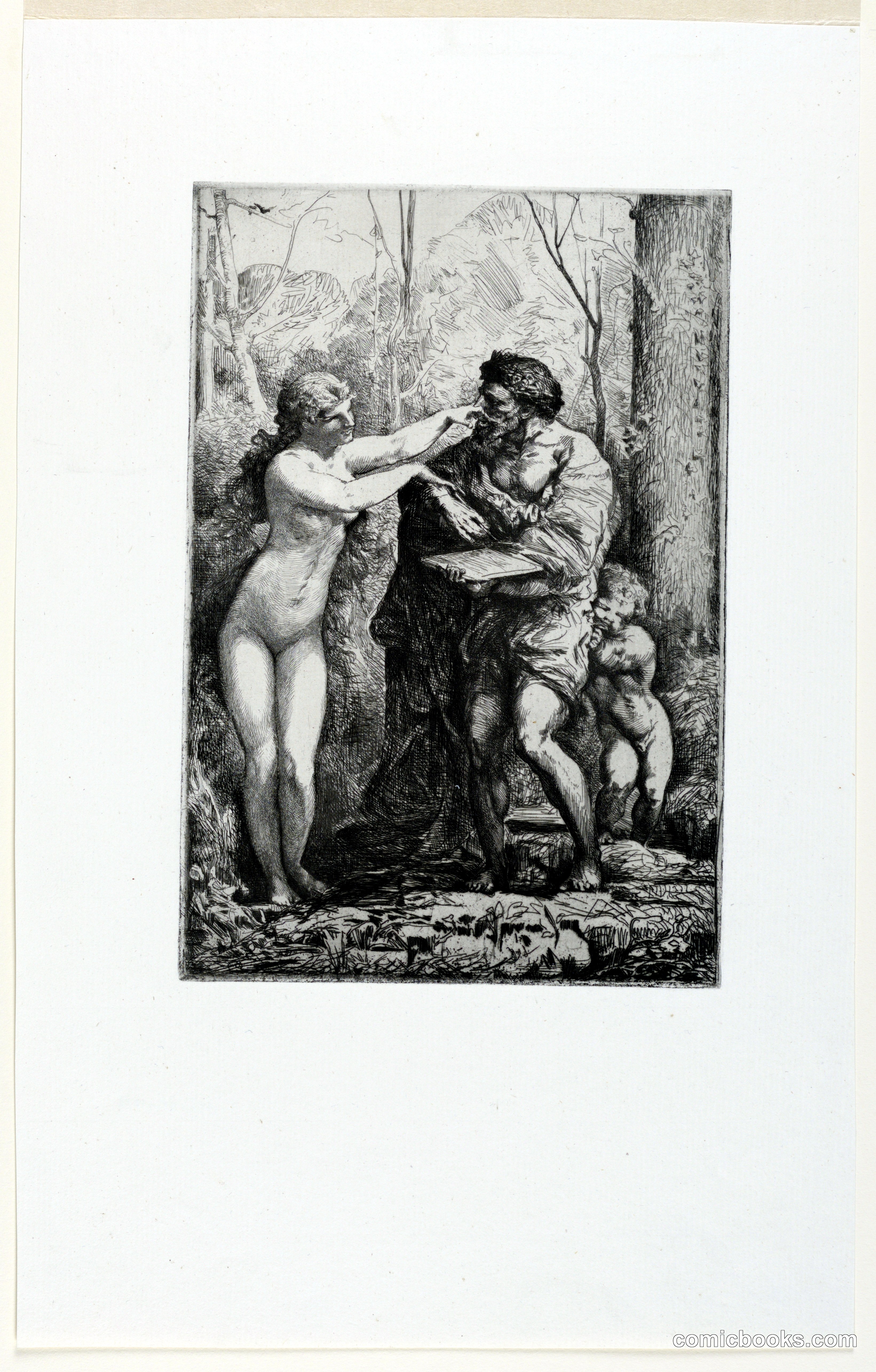 Artist and a Nymph