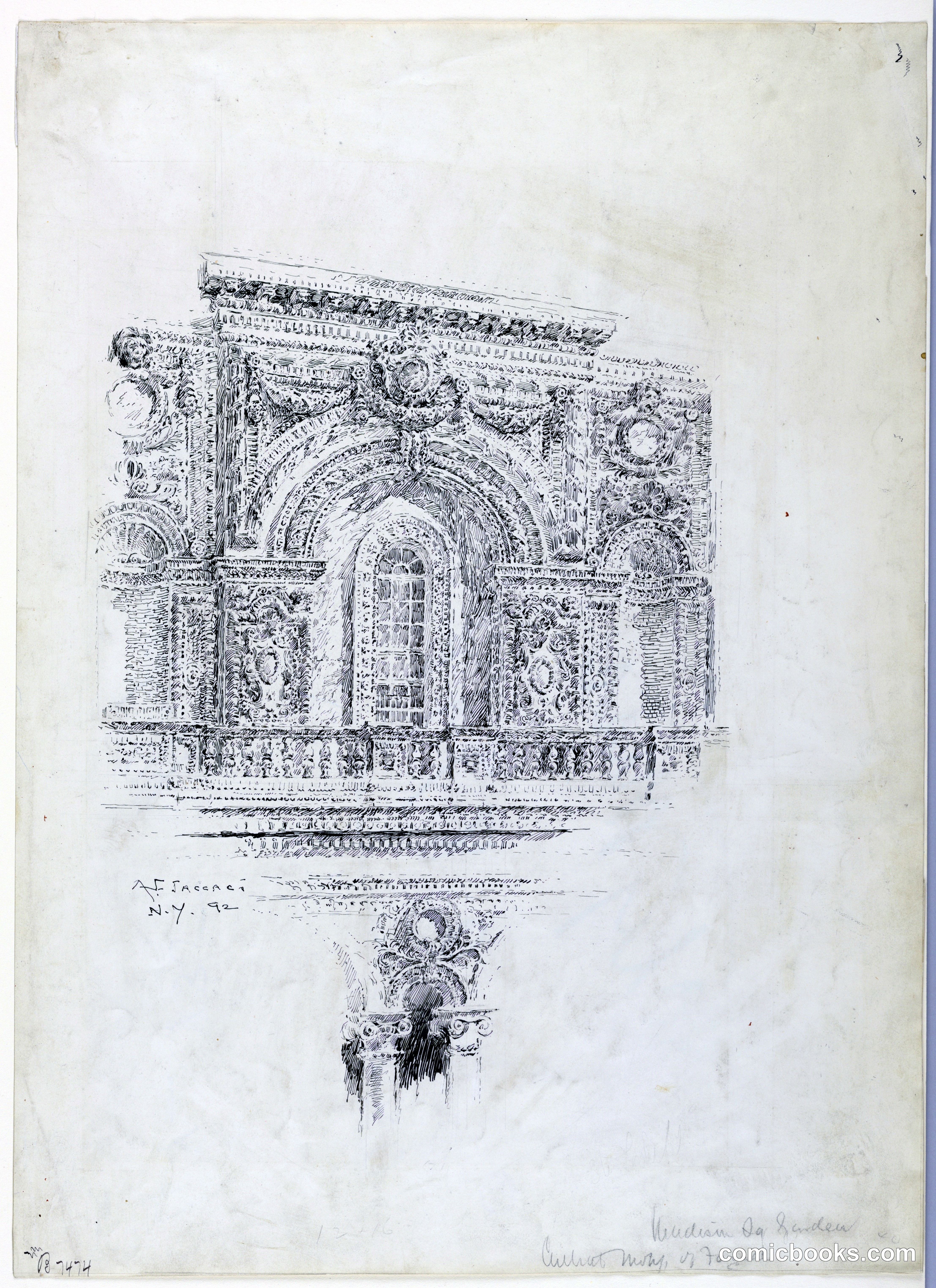 Center of the Madison Avenue Façade, Madison Square Garden