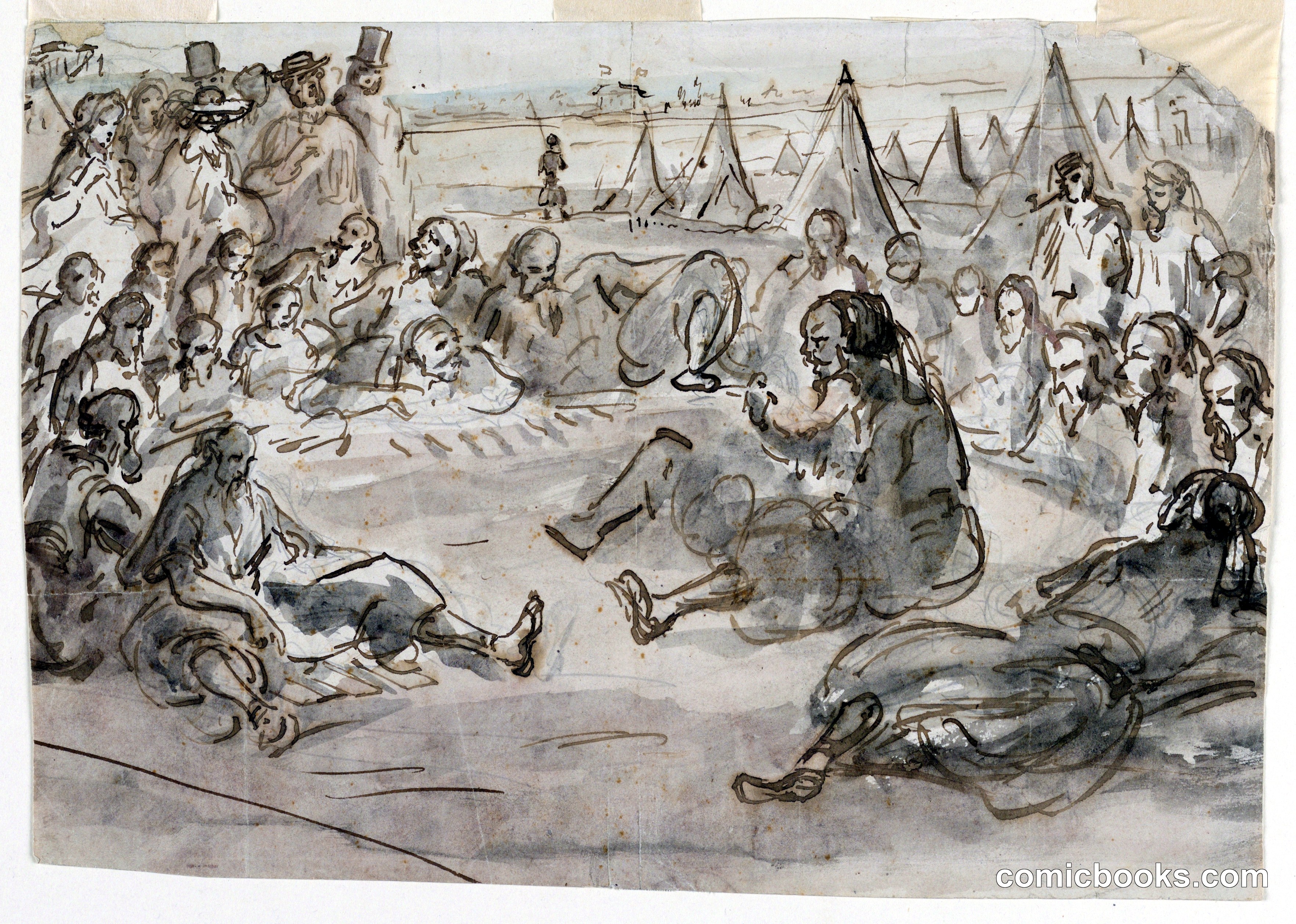 Zouaves in the Camp of St. Maur