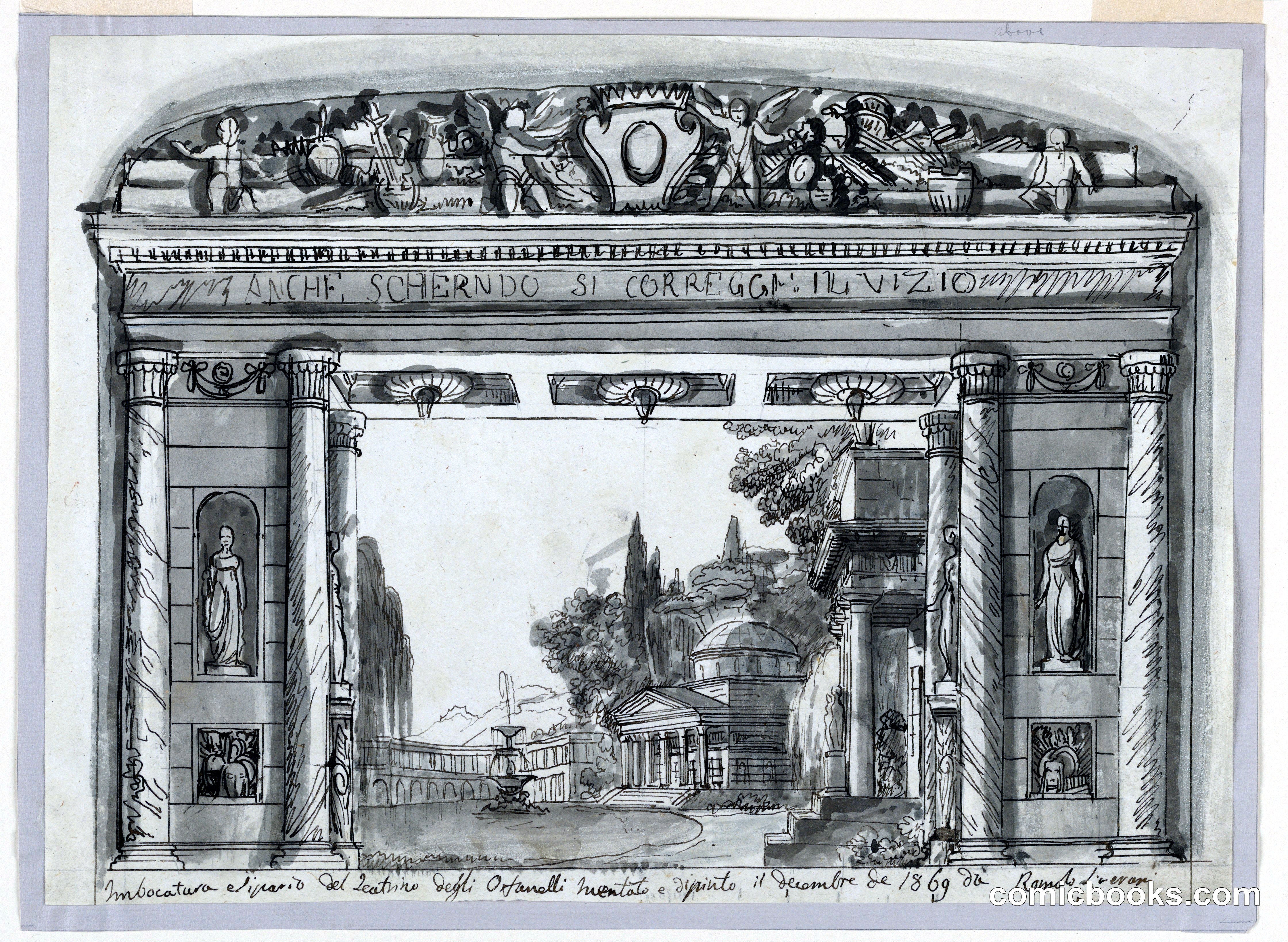 Proscenium and Curtain, Little Theater of the Orphans