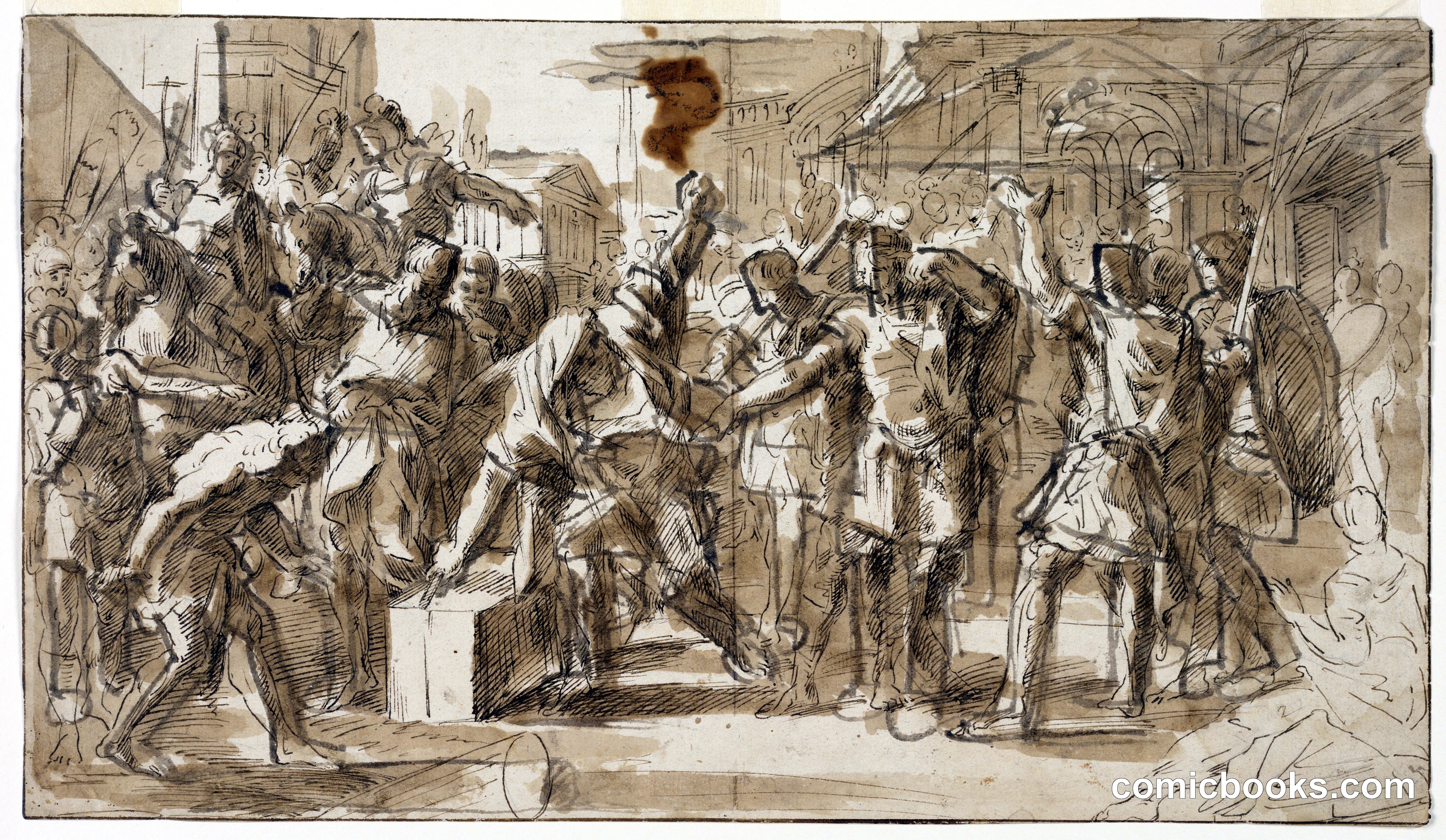 Classical Military Scene