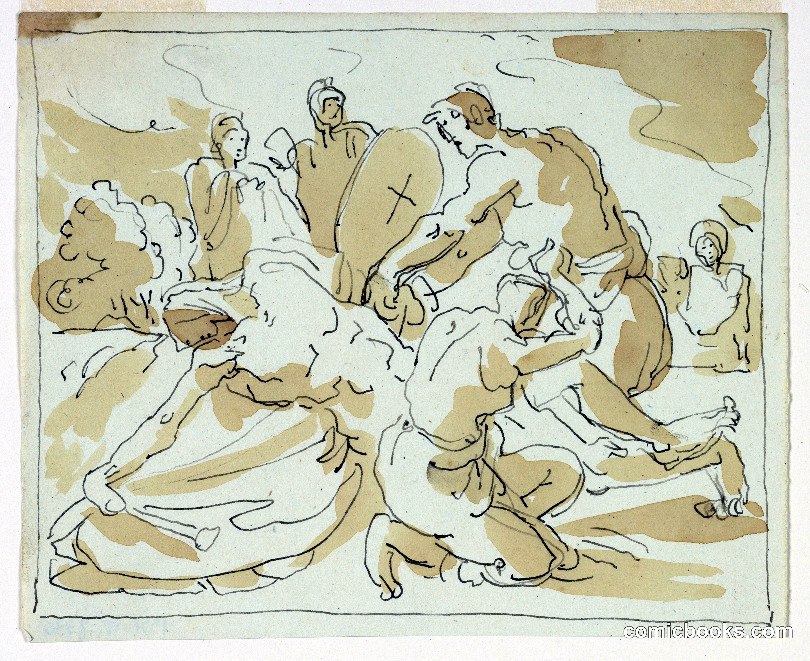 Figures Mourning Over the Dead Christ