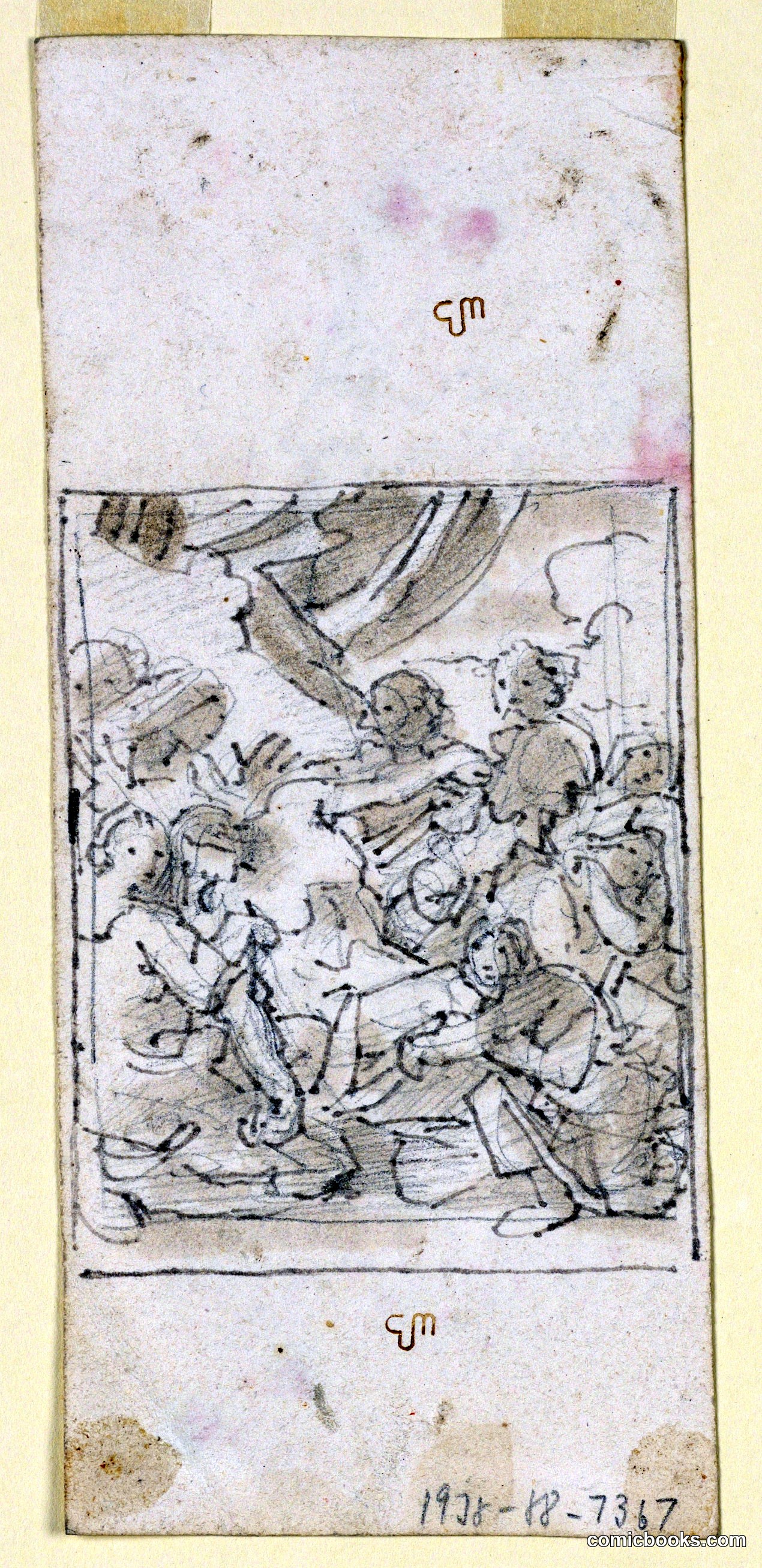 Figures Mourning Over the Dead Christ