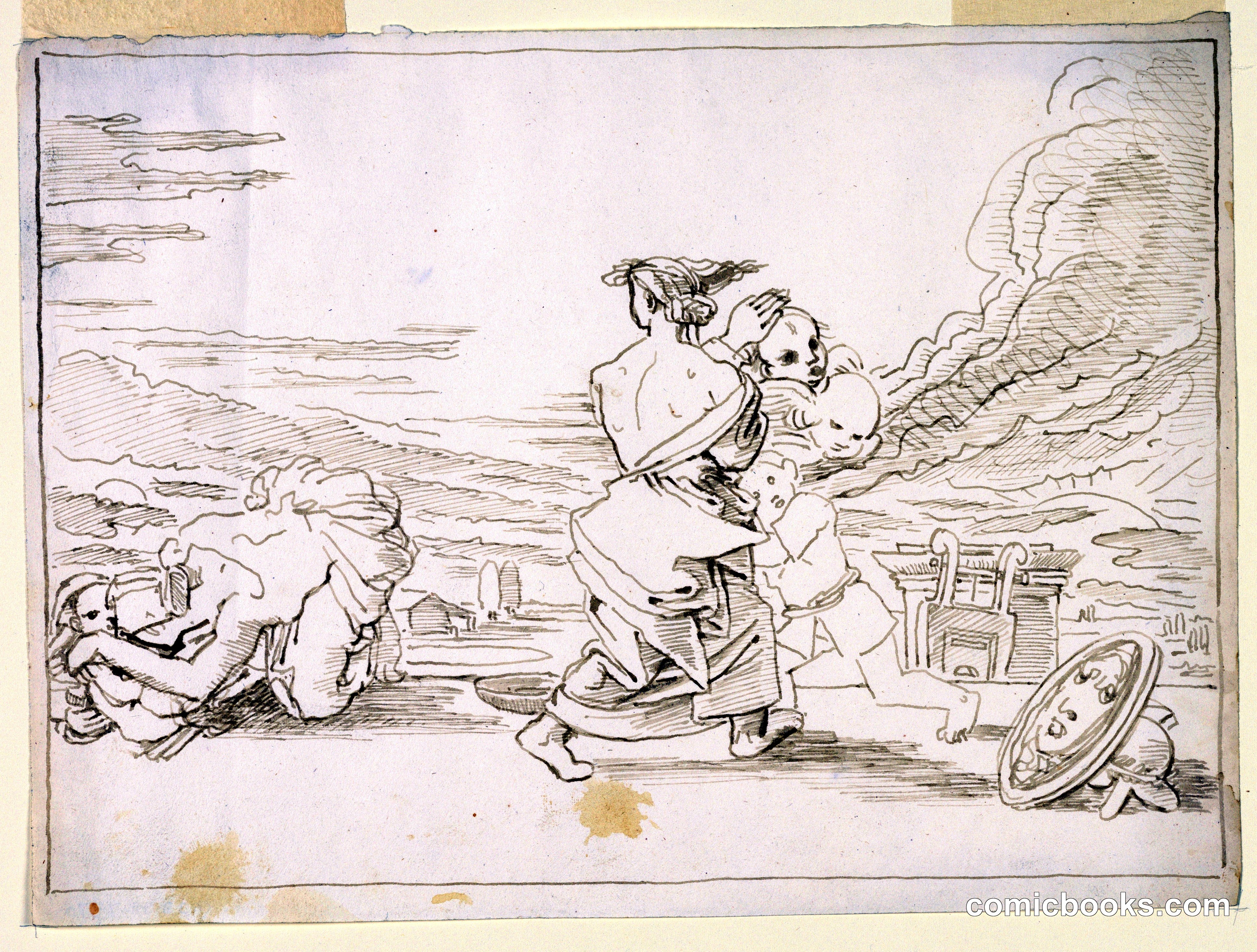 Sketch for a Painting: Abduction of a Child
