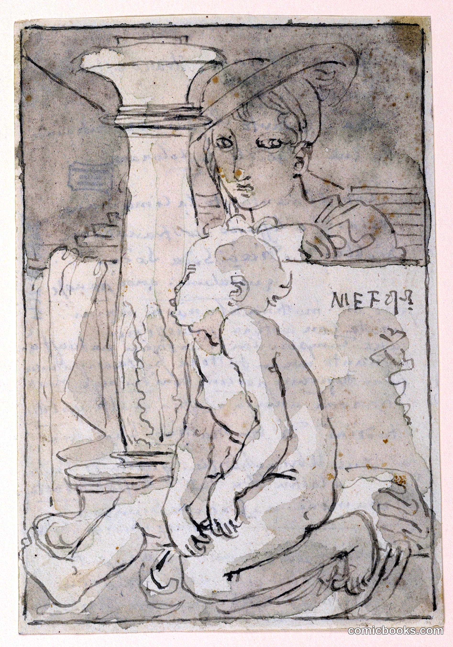 Composition With Two Figures