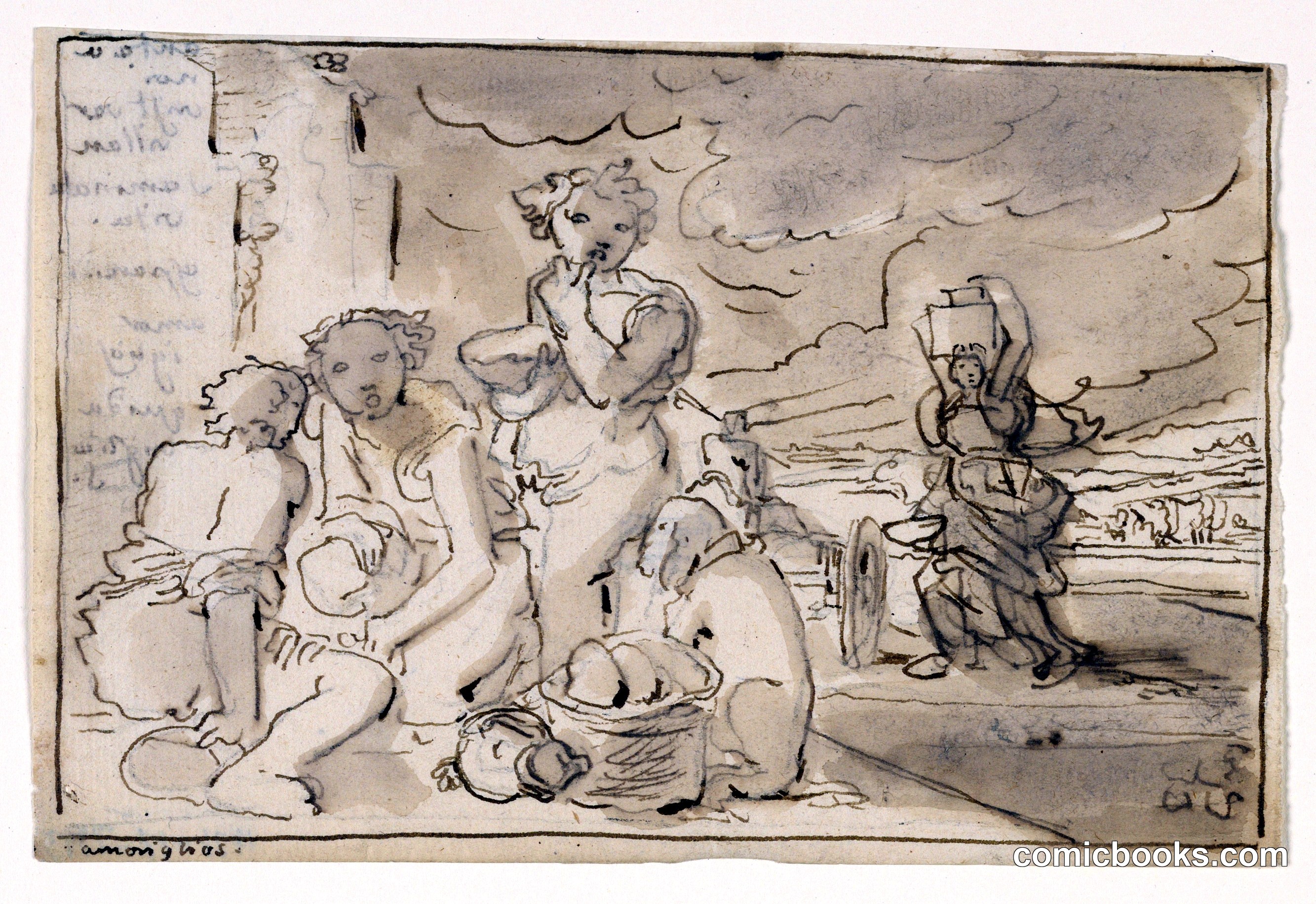 Street Scene with Figures