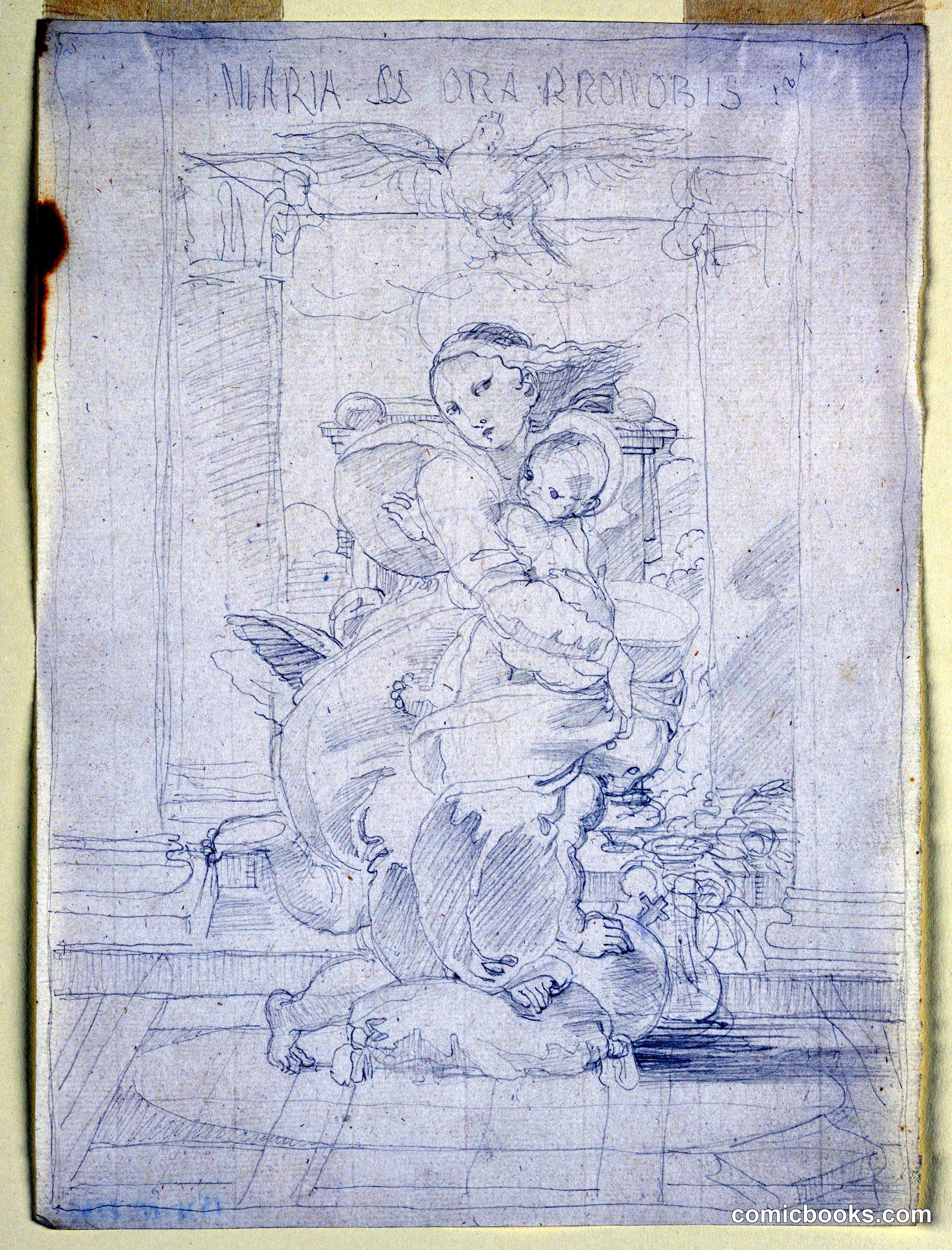 The Virgin and Child Enthroned, with the Holy Spirit