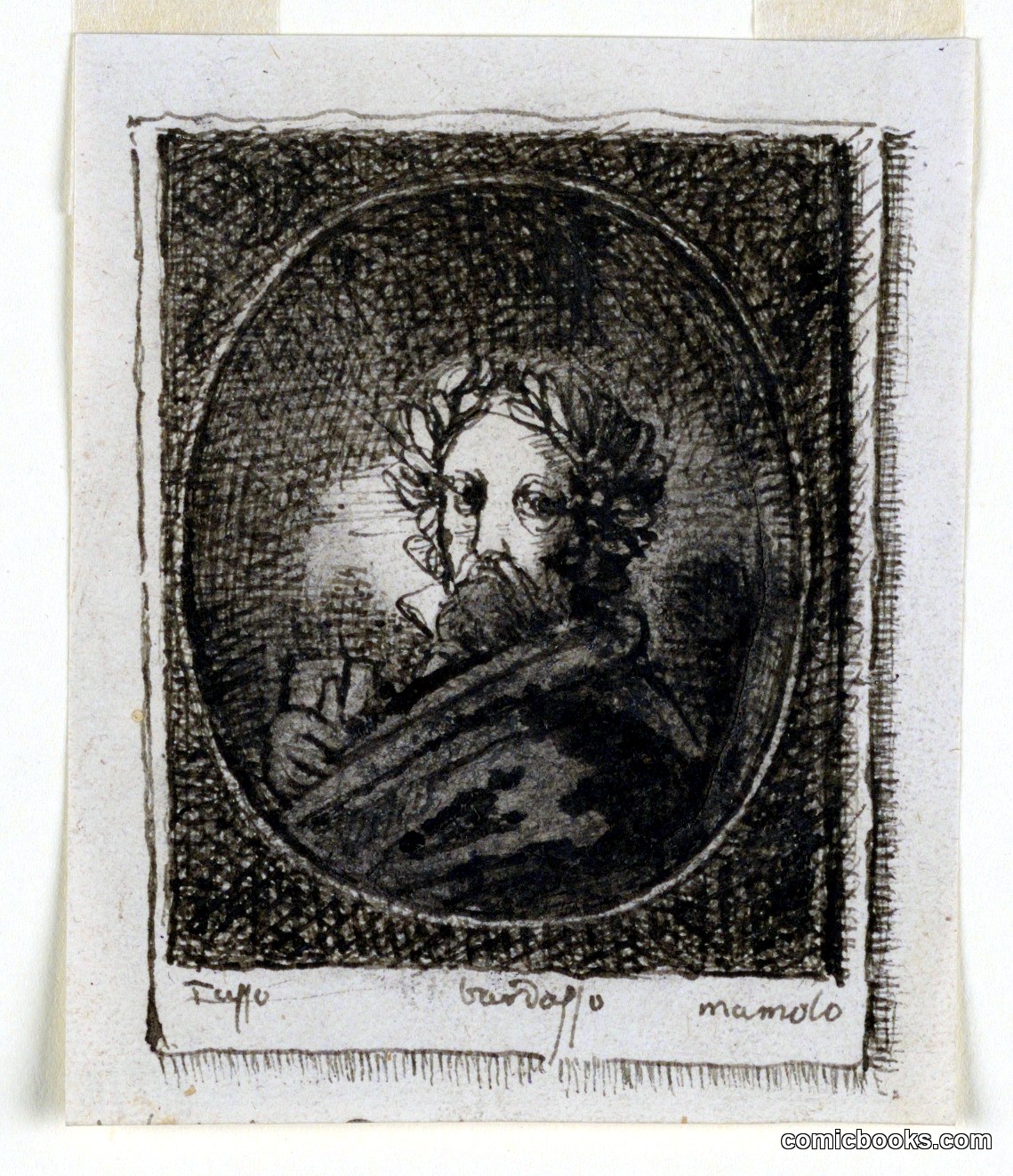 Portrait Etching of Torquato Tasso