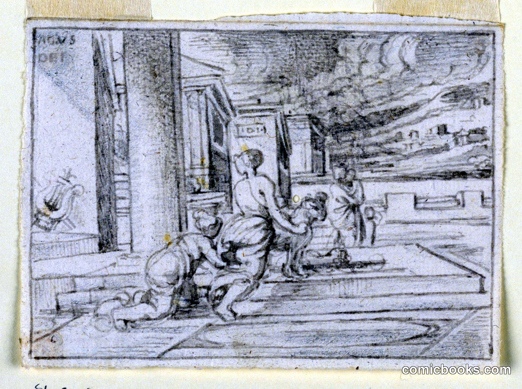 Classical Scene with Figures